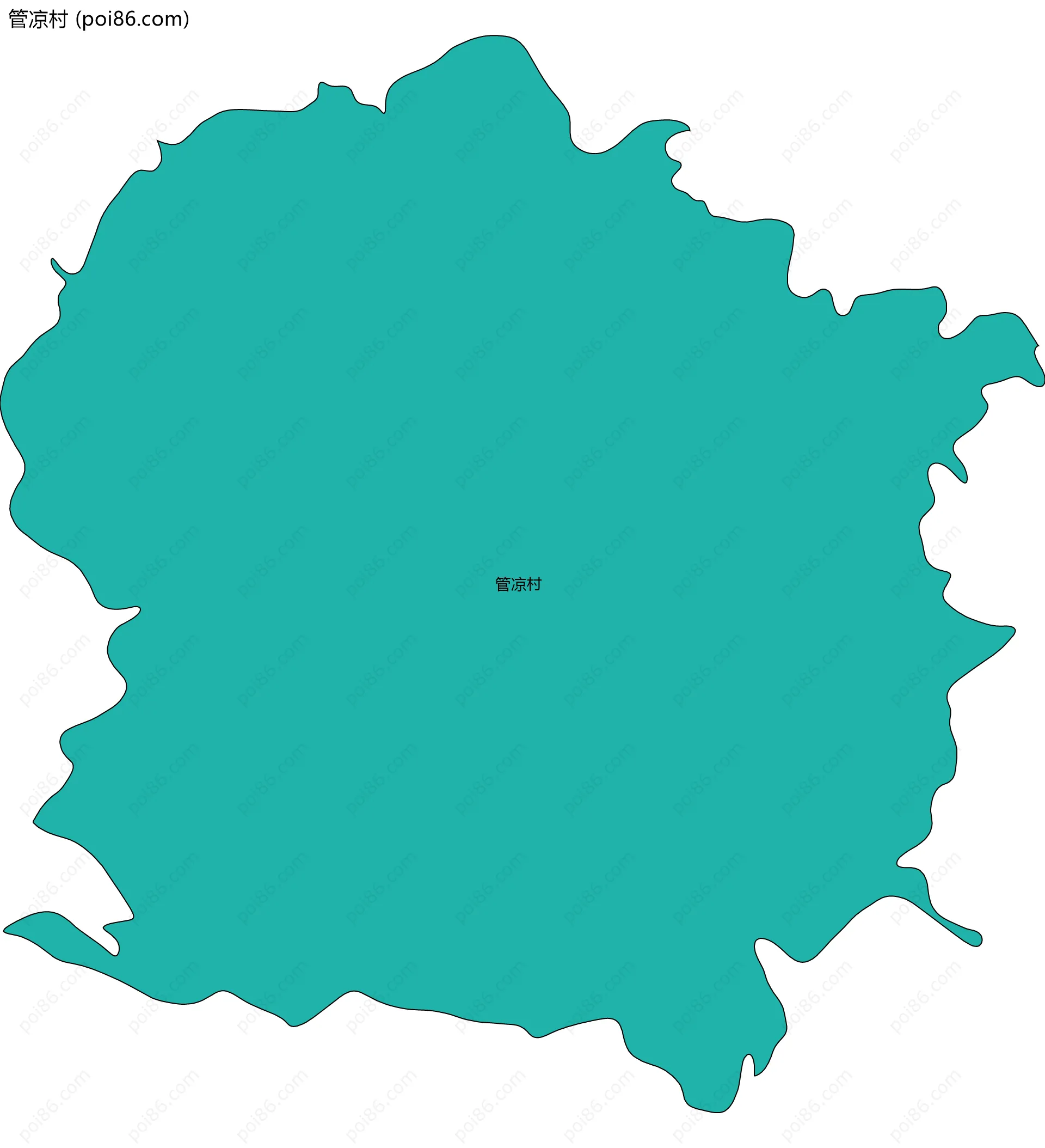 管凉村边界地图