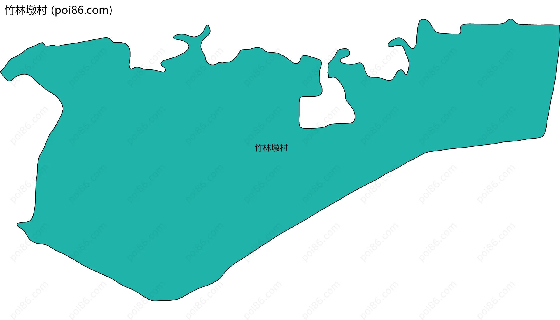 竹林墩村边界地图