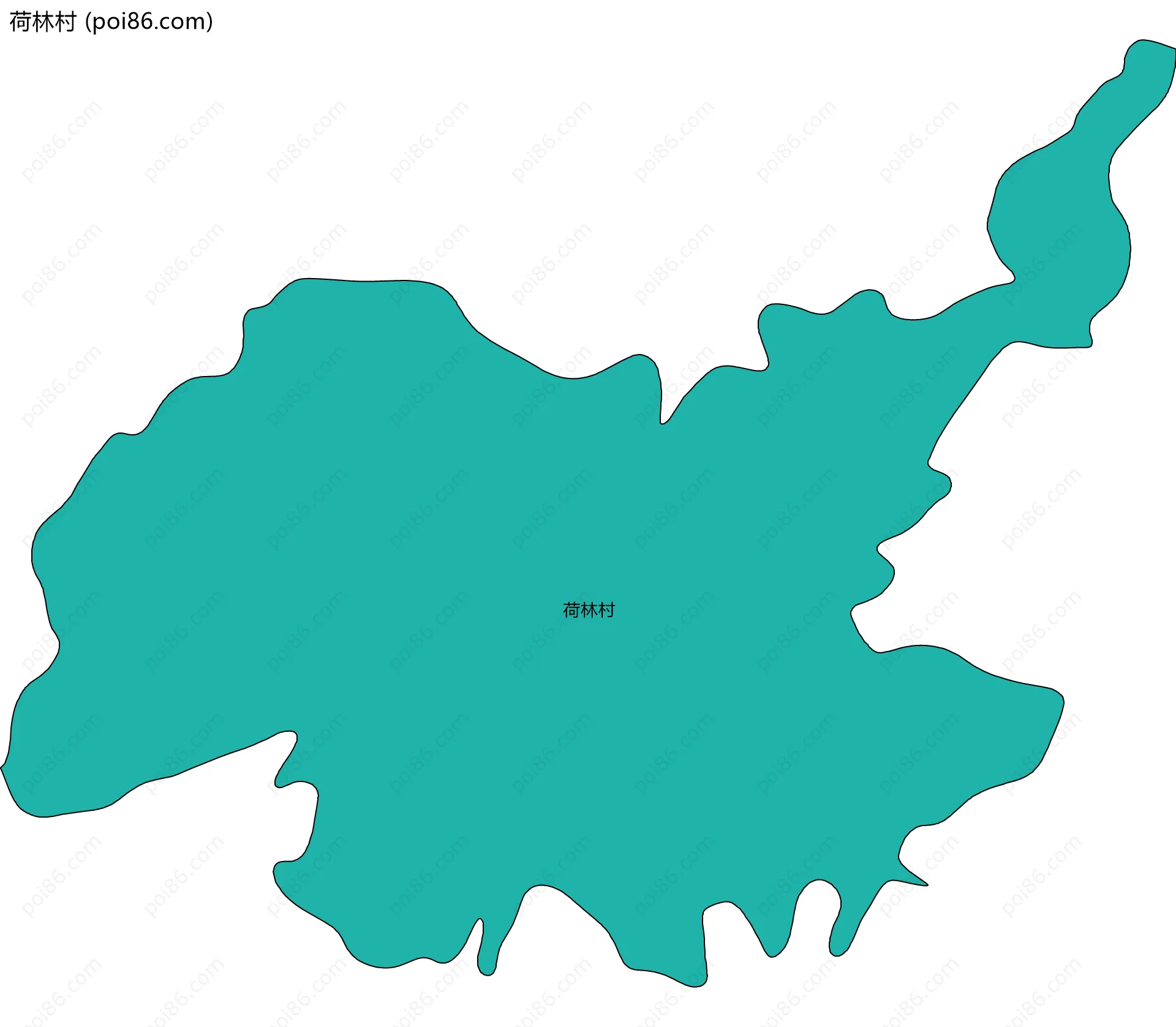 荷林村边界地图