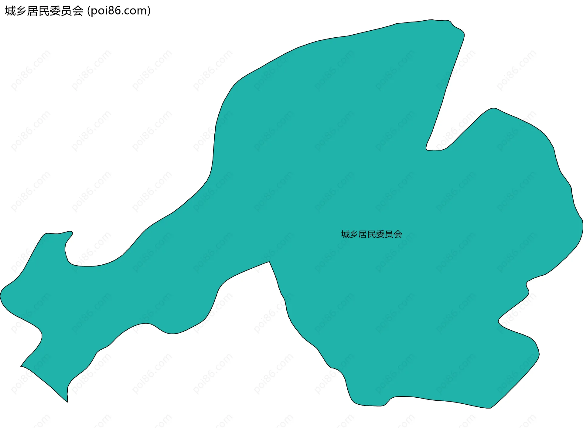 城乡居民委员会边界地图