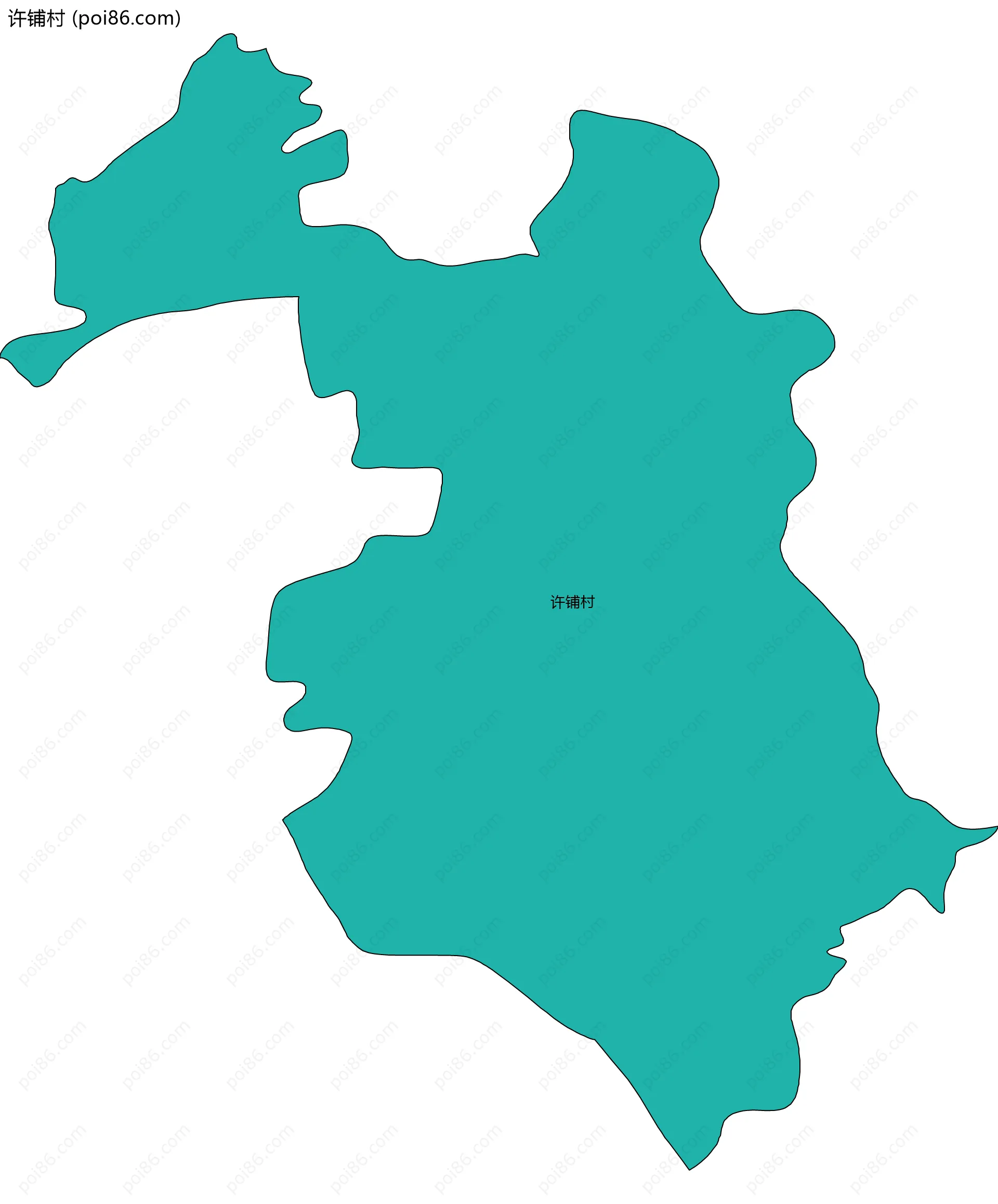 许铺村边界地图