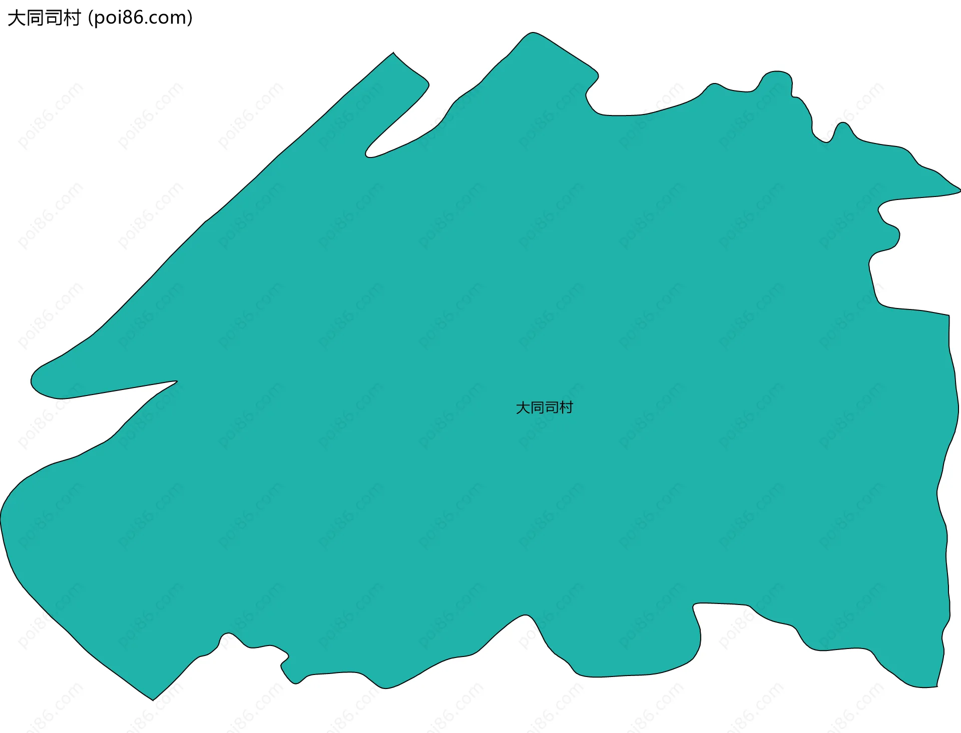 大同司村边界地图
