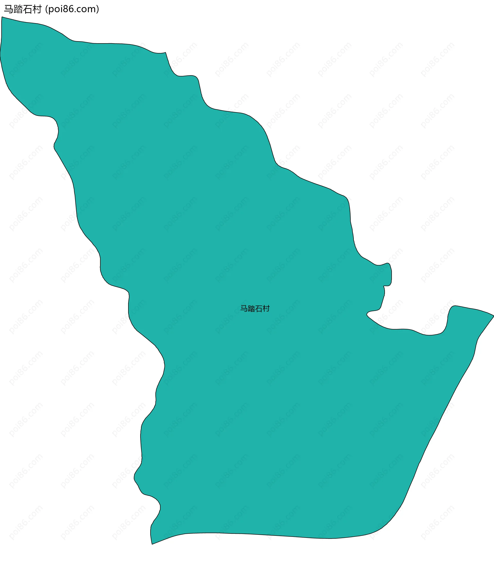 马踏石村边界地图