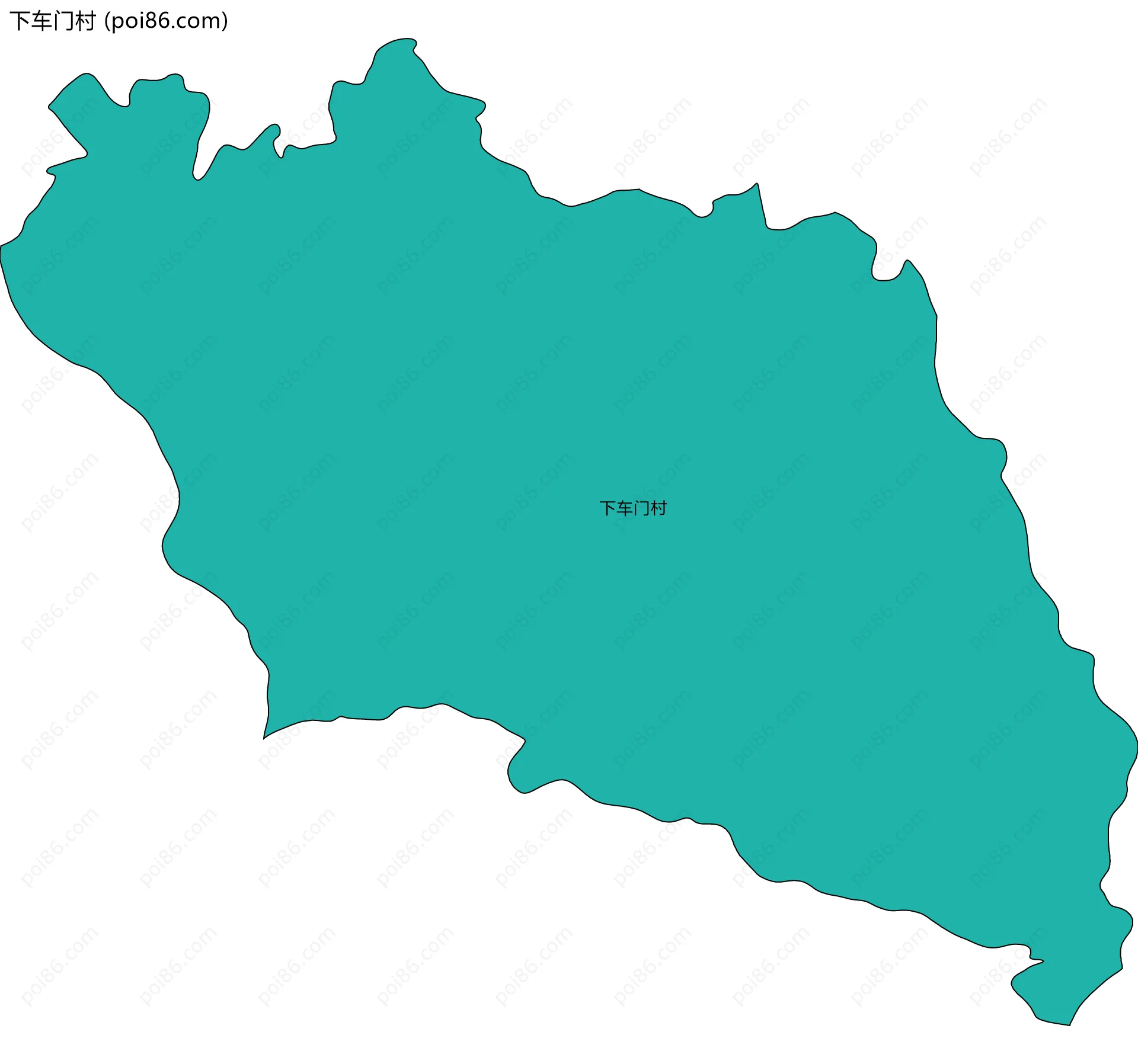 下车门村边界地图