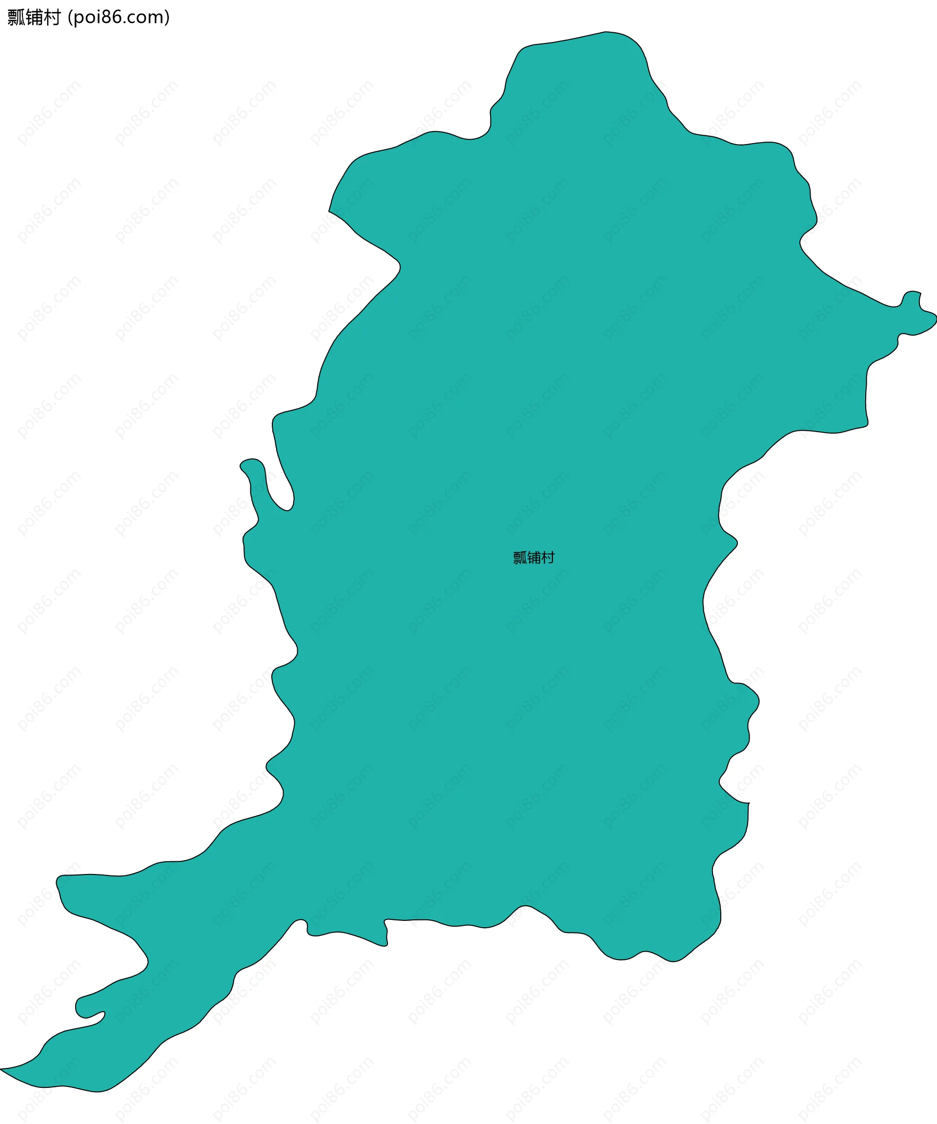 瓢铺村边界地图