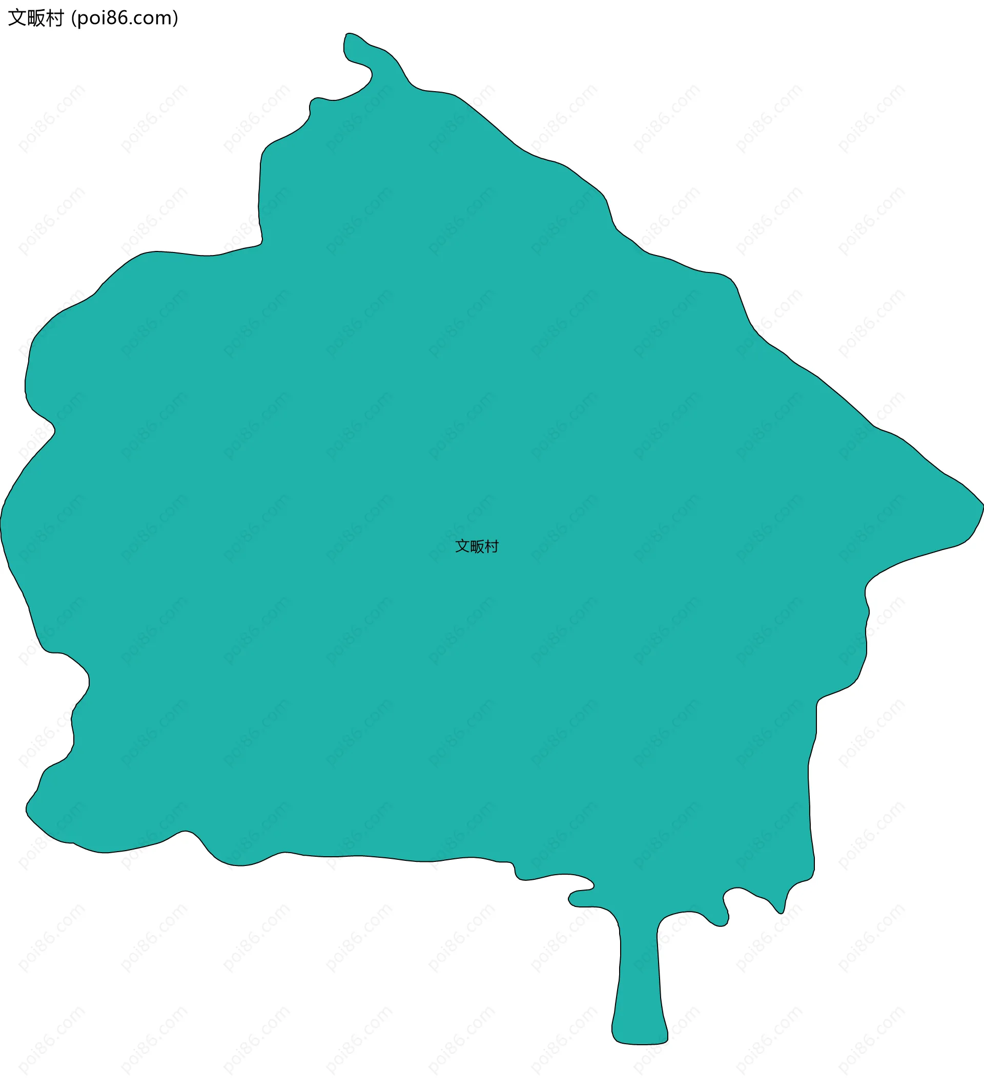 文畈村边界地图