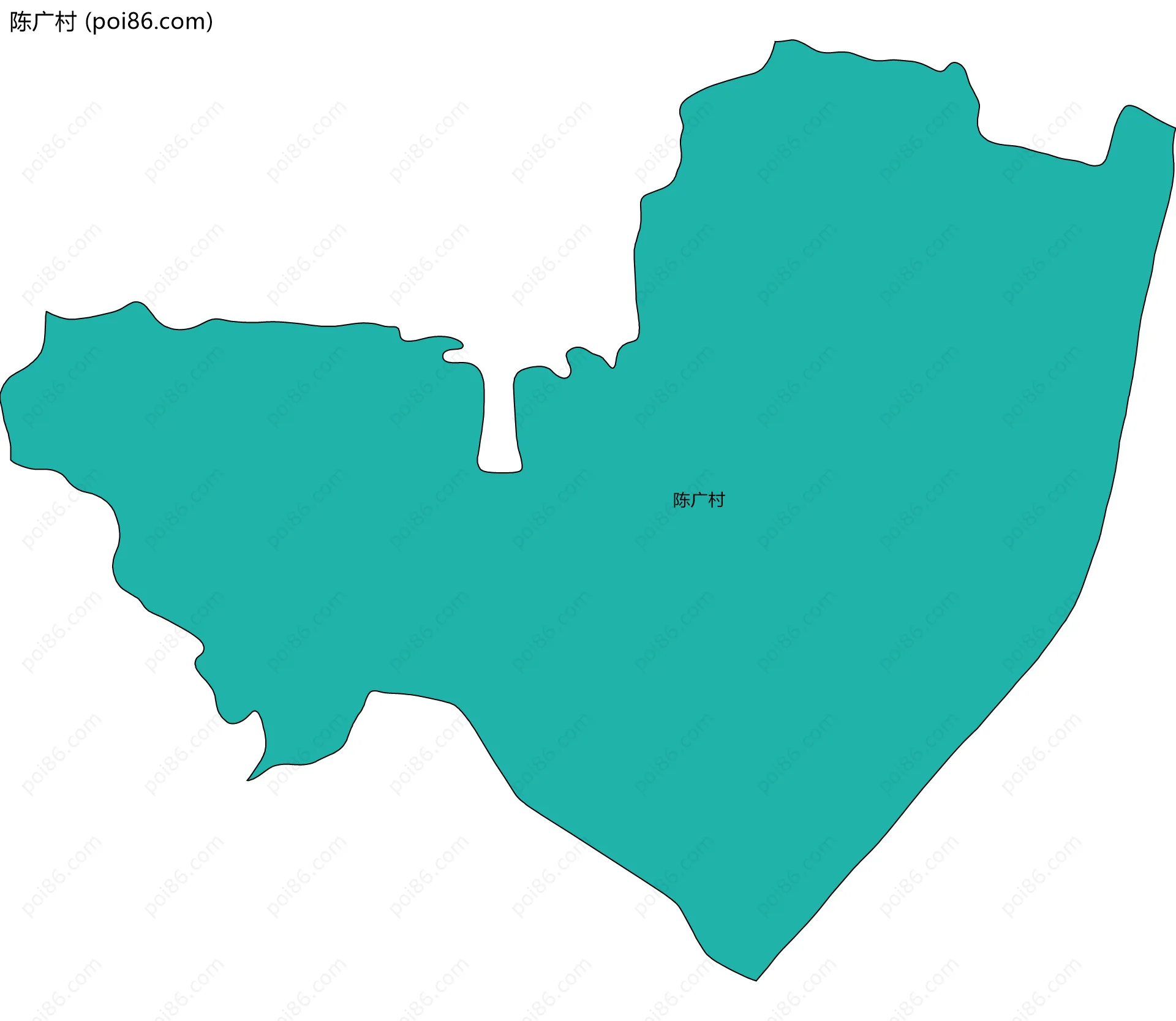 陈广村边界地图