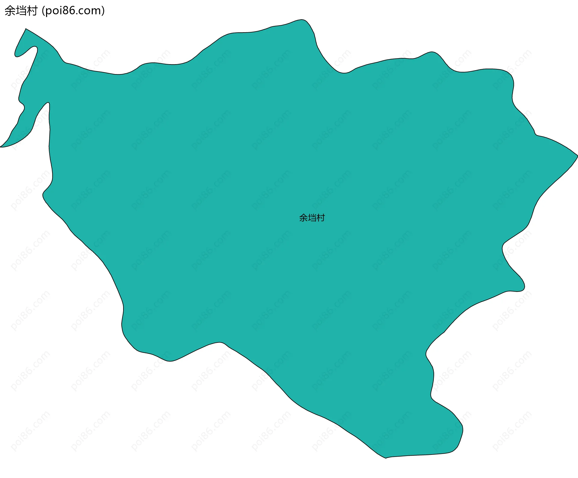 余垱村边界地图
