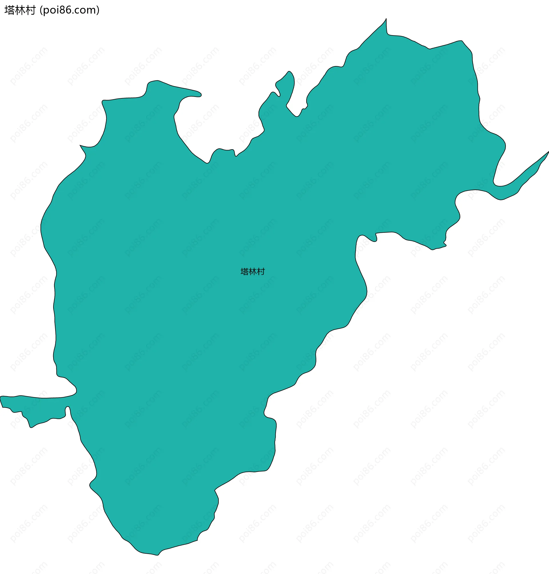 塔林村边界地图