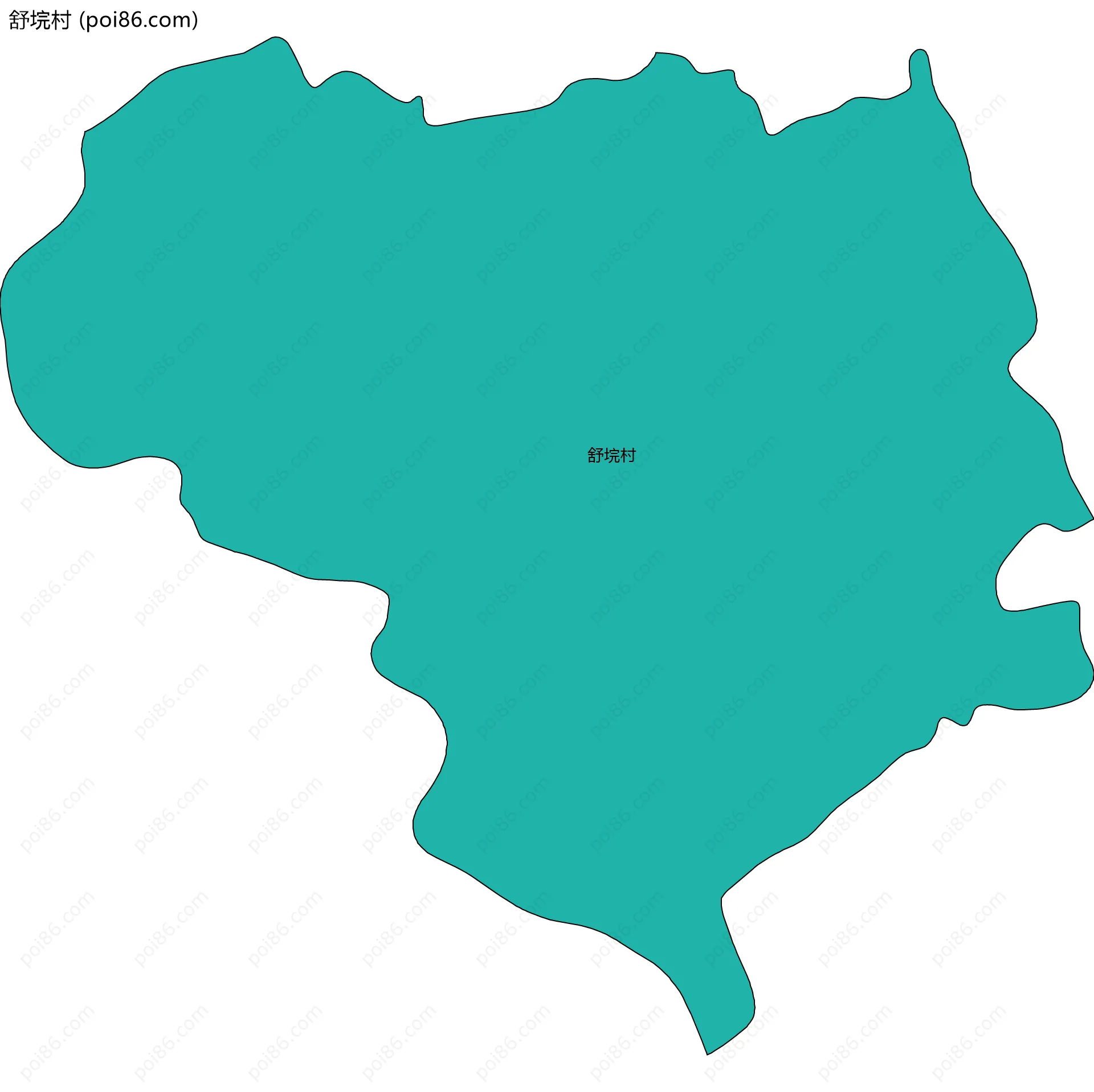 舒垸村边界地图