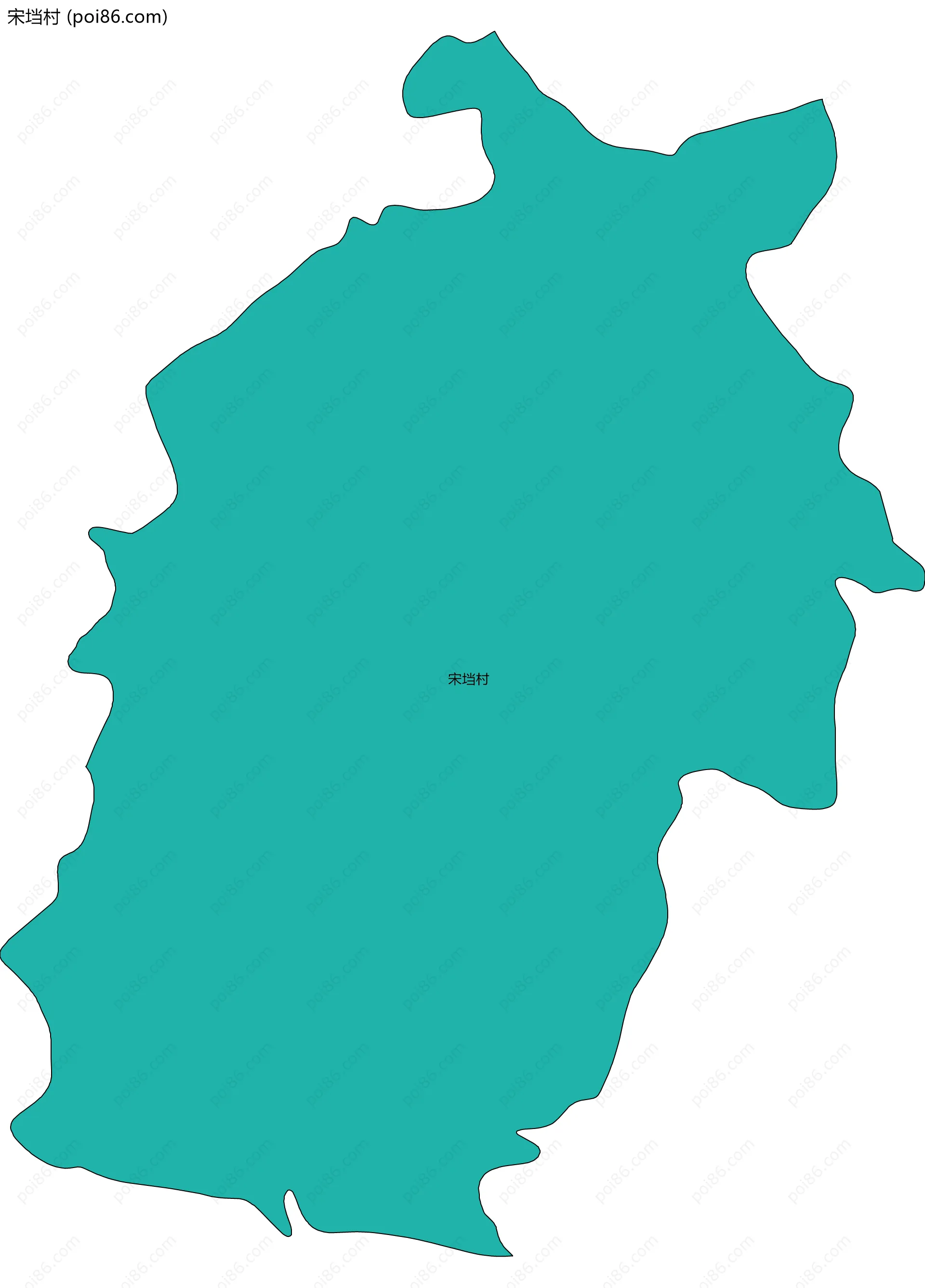 宋垱村边界地图