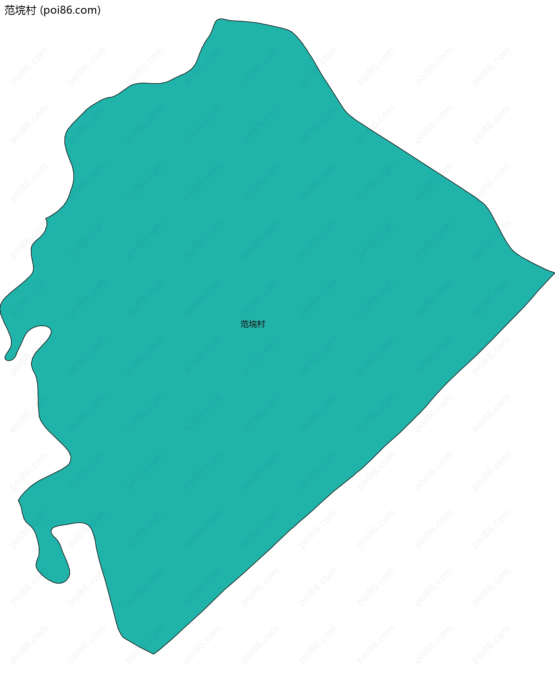 范垸村边界地图