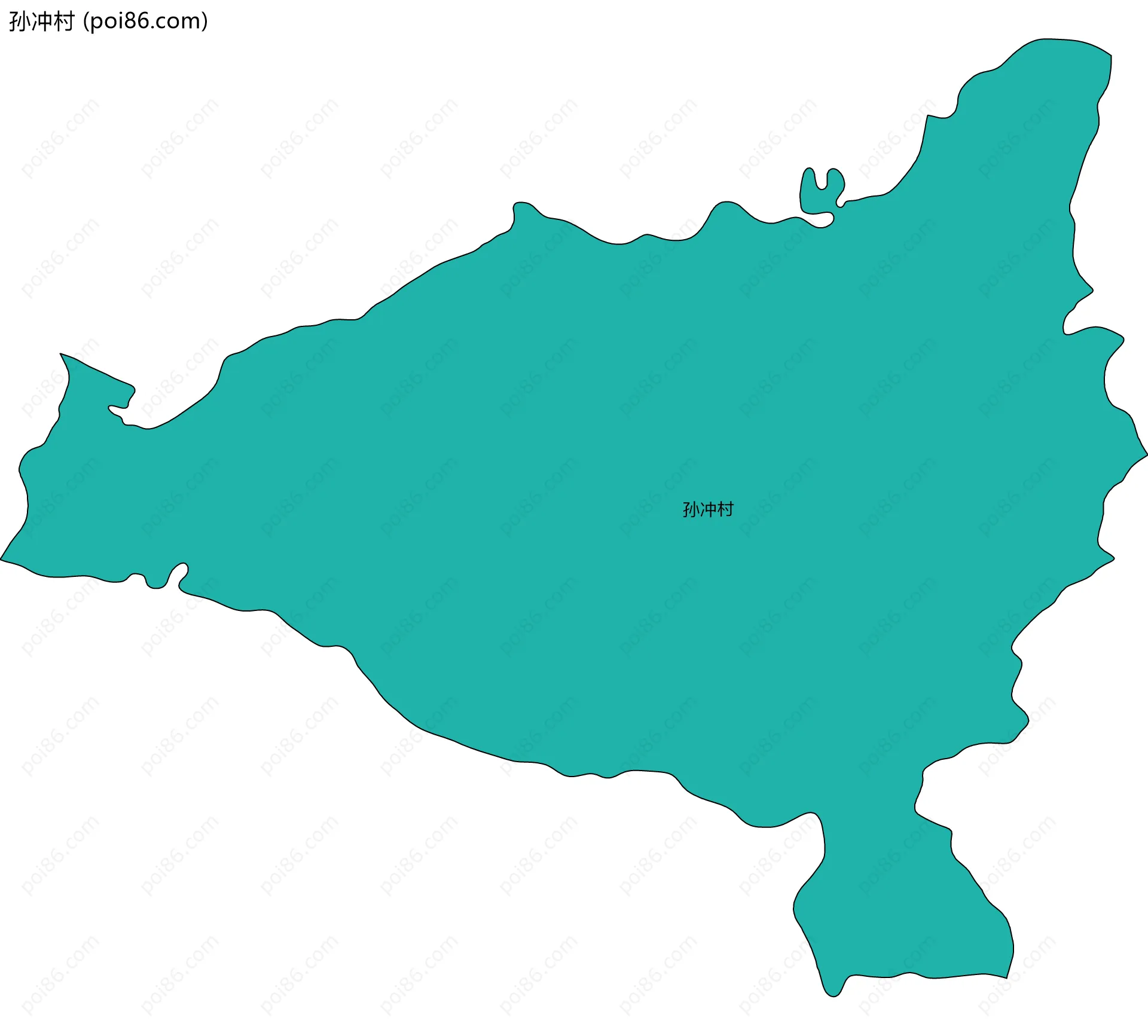 孙冲村边界地图