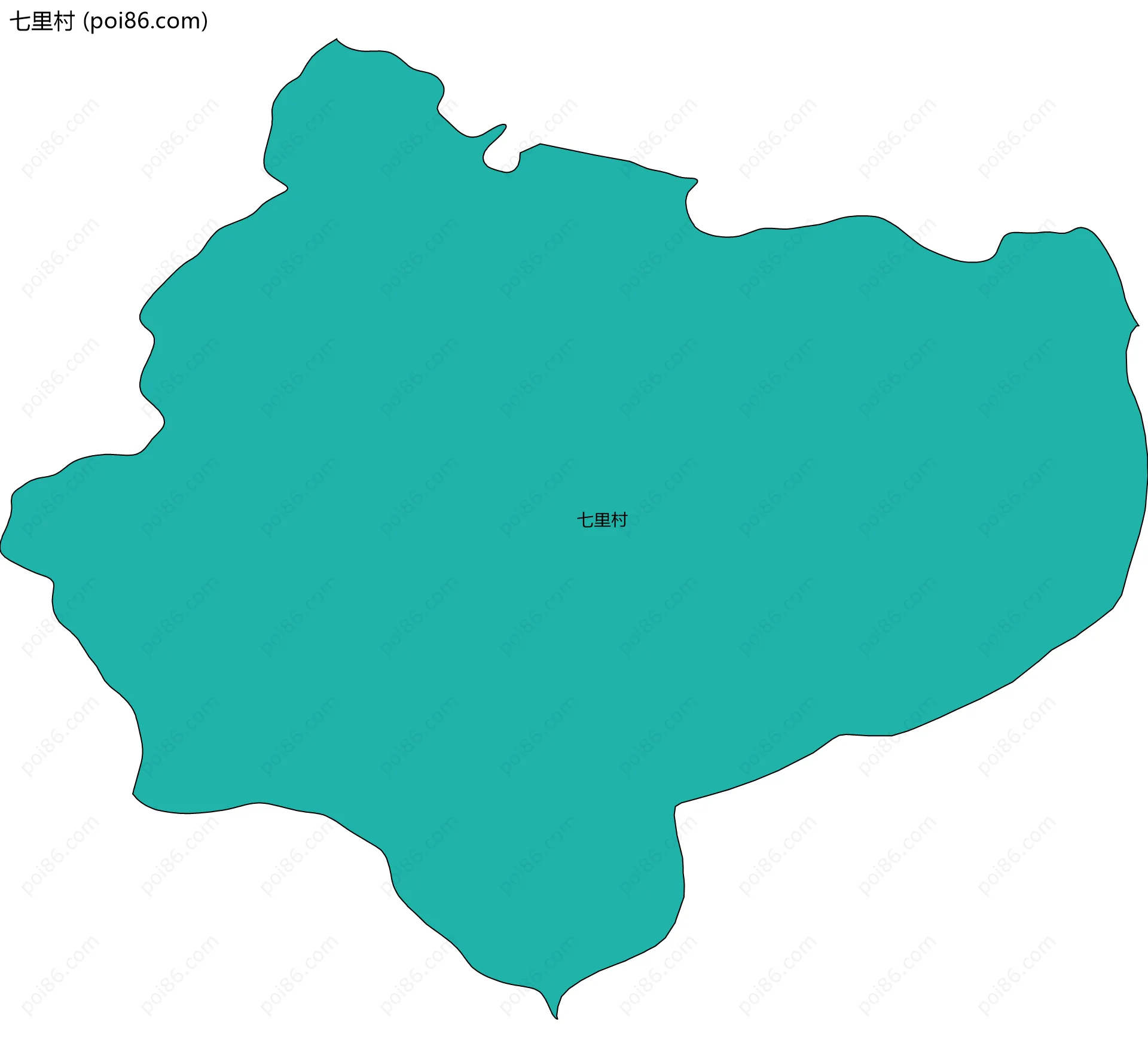 七里村边界地图