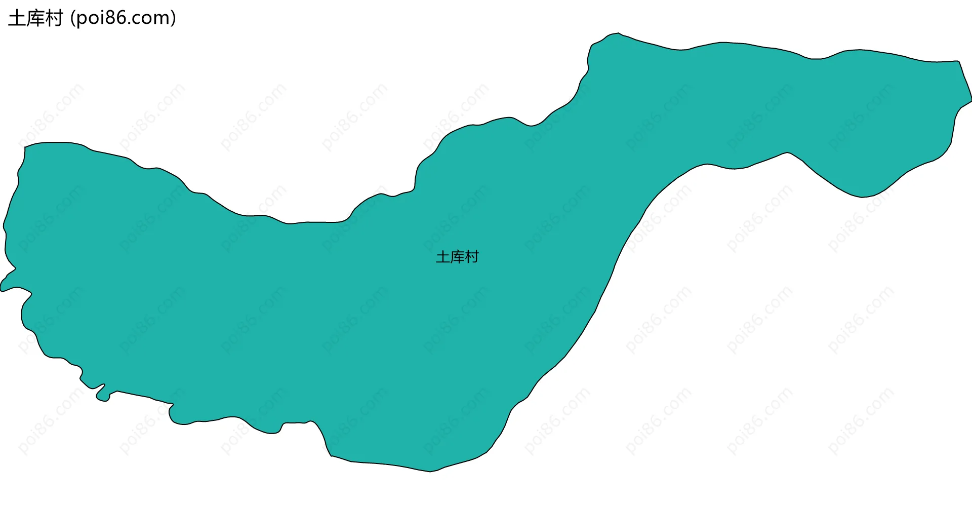 土库村边界地图