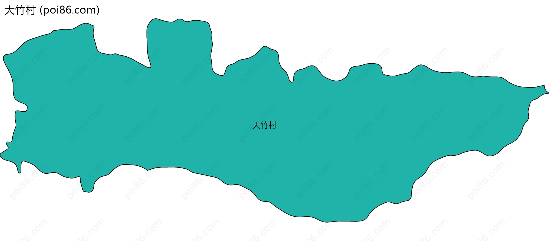 大竹村边界地图