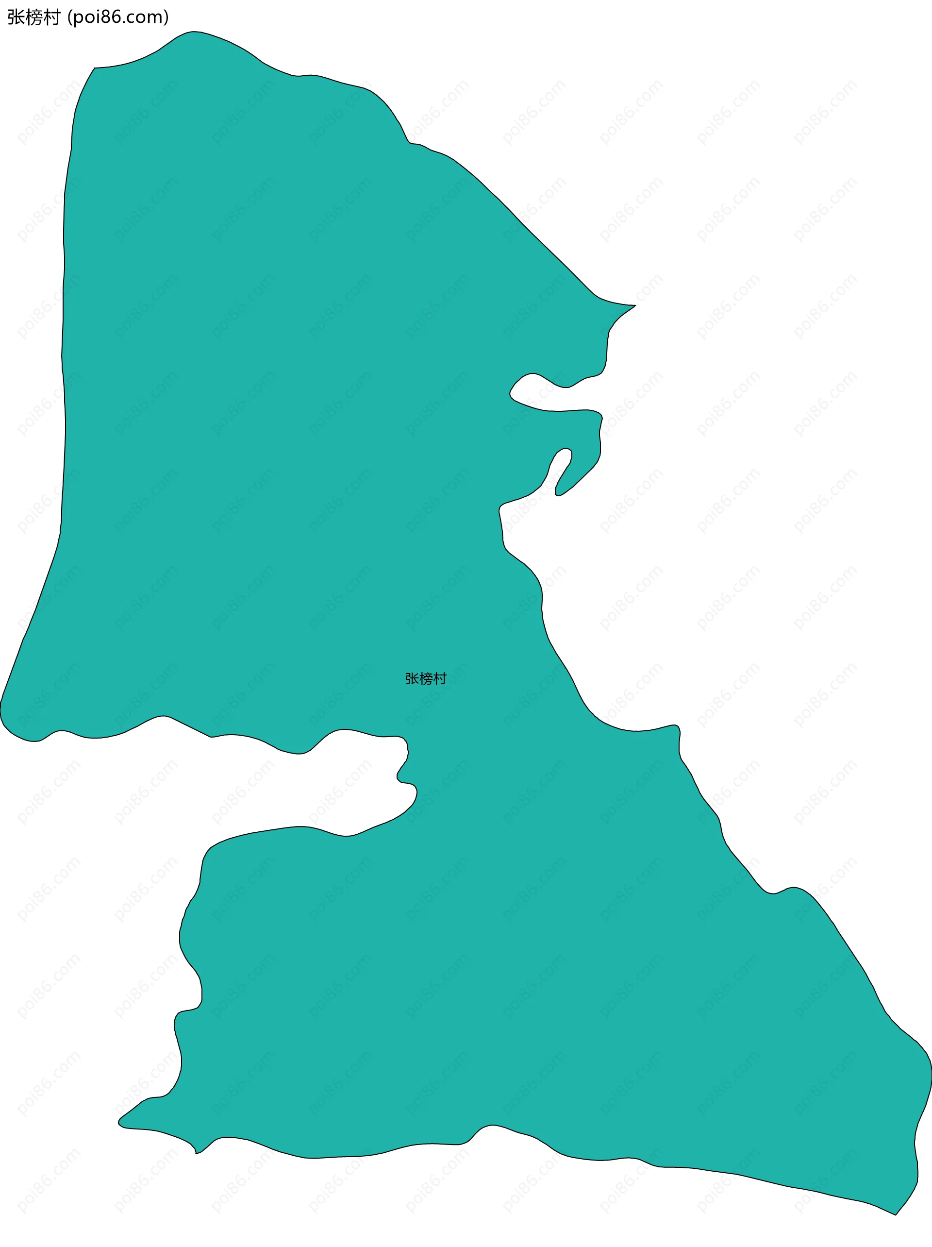 张榜村边界地图