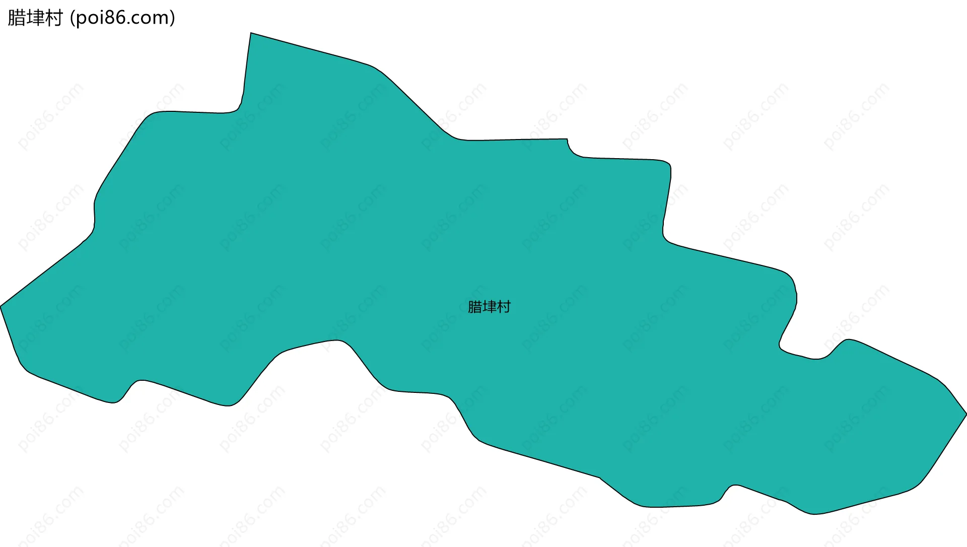 腊垏村边界地图