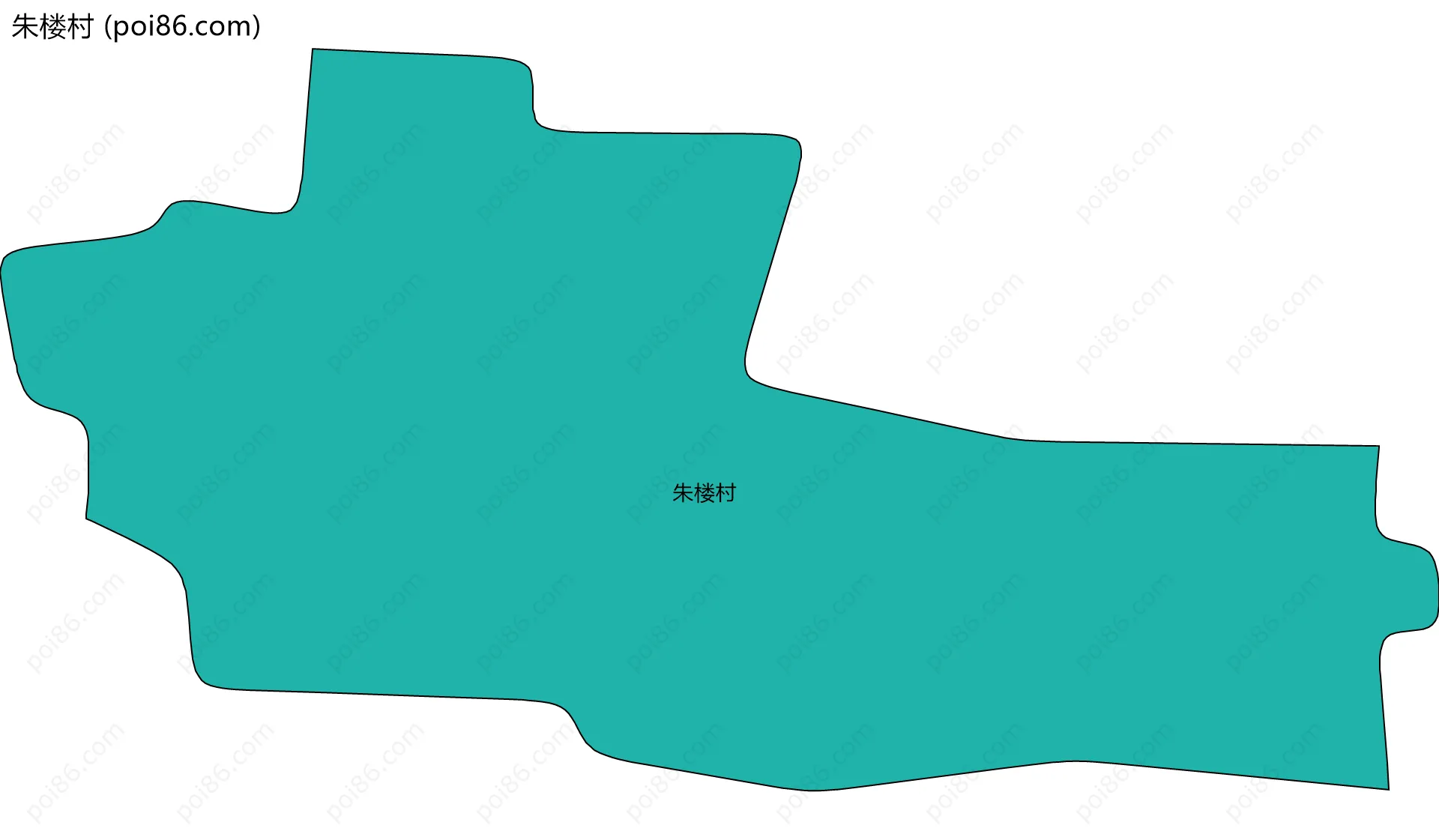 朱楼村边界地图