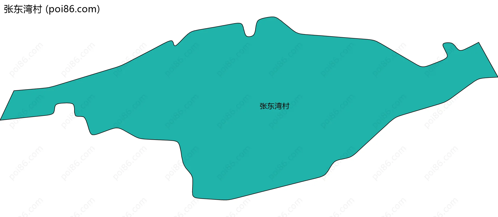 张东湾村边界地图