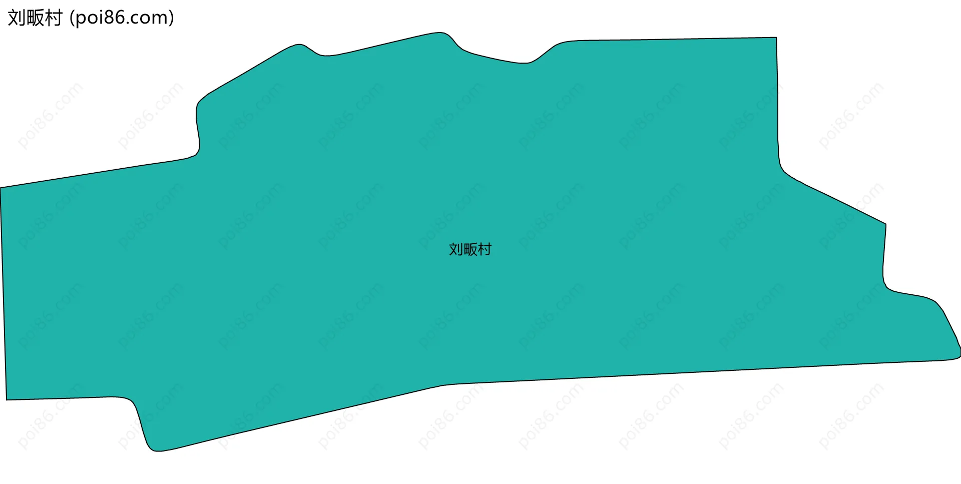 刘畈村边界地图