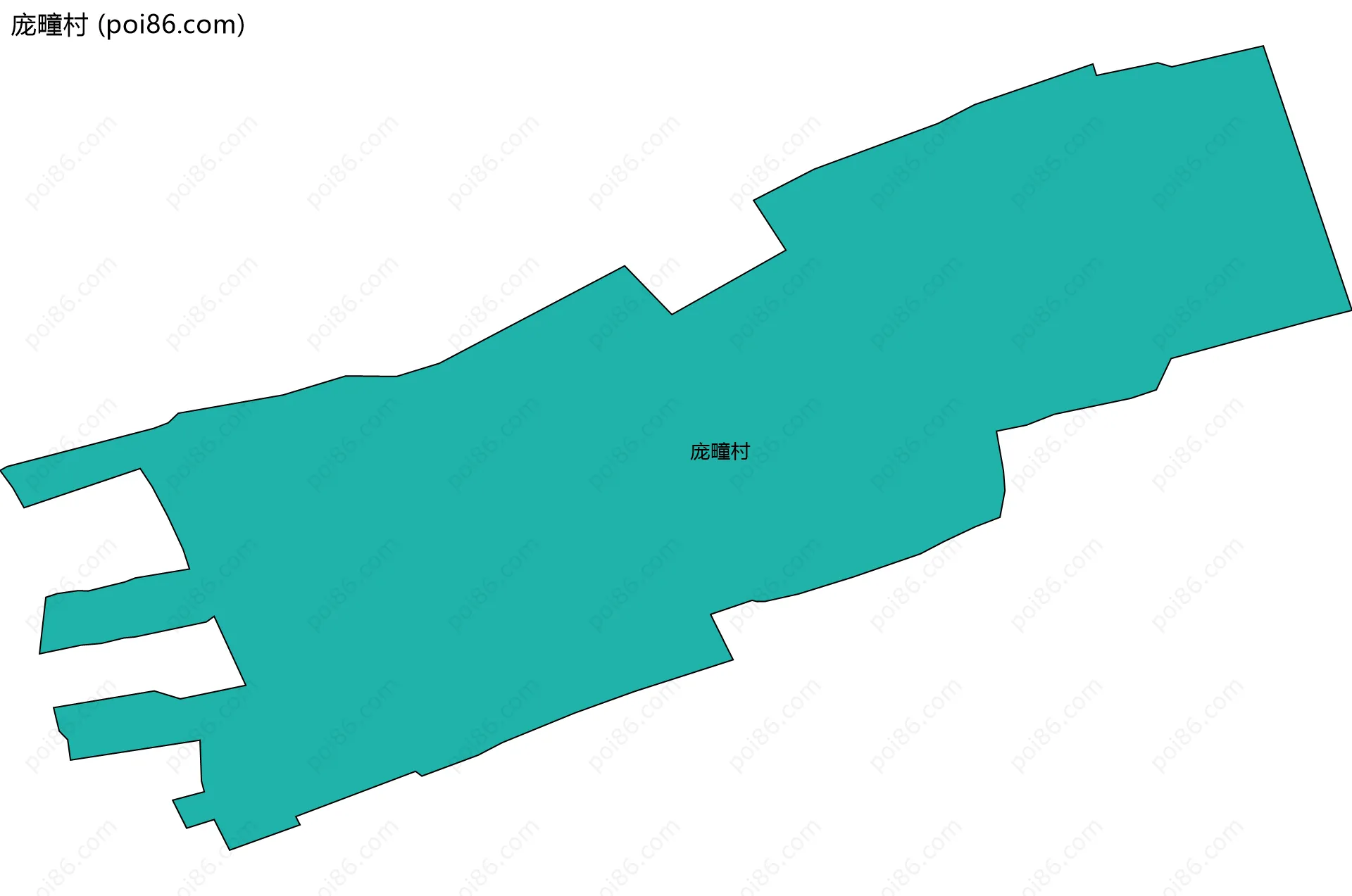 庞疃村边界地图