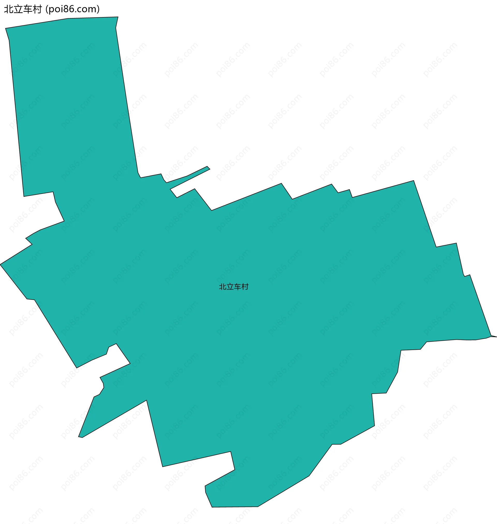 北立车村边界地图