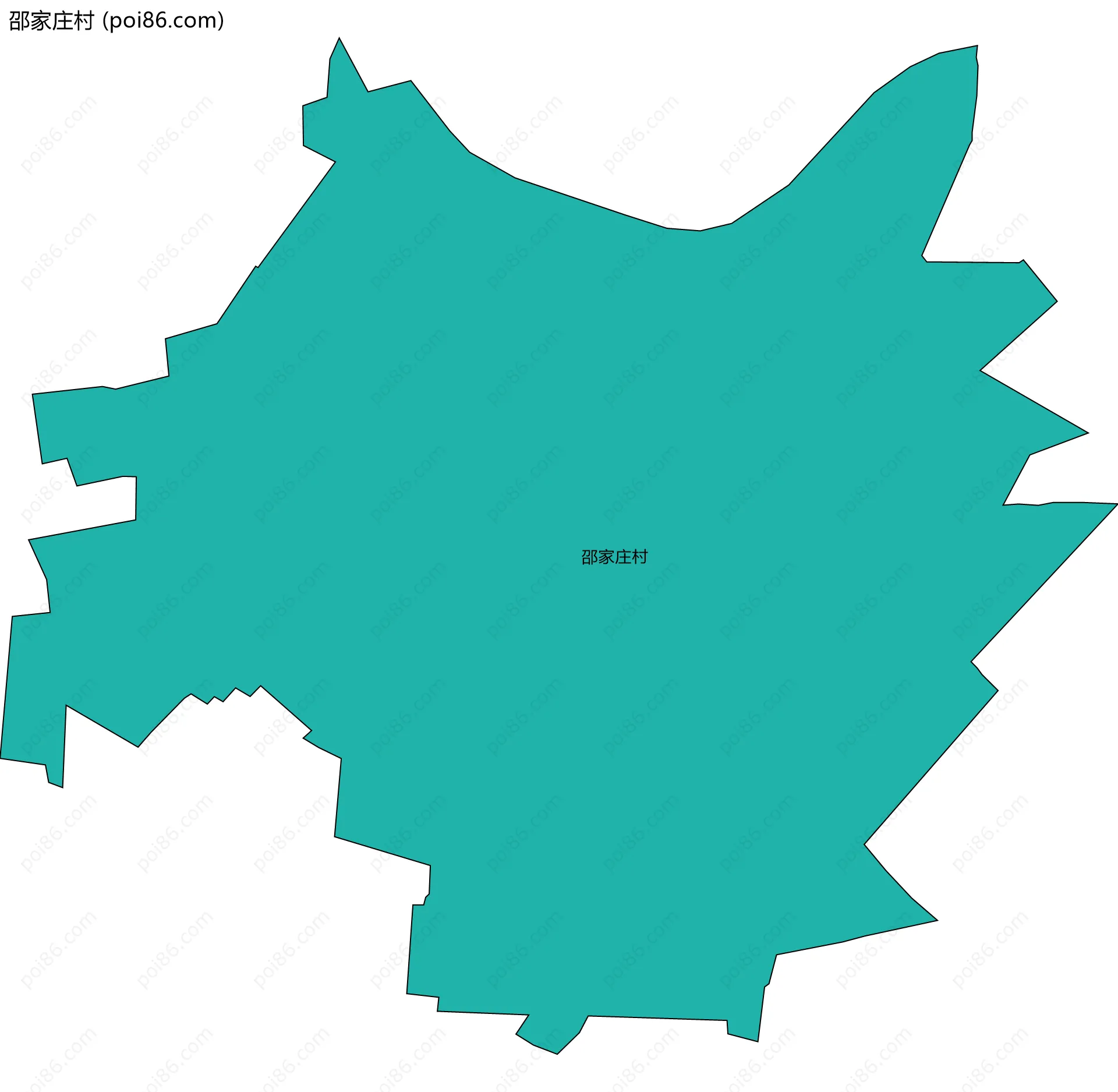 邵家庄村边界地图