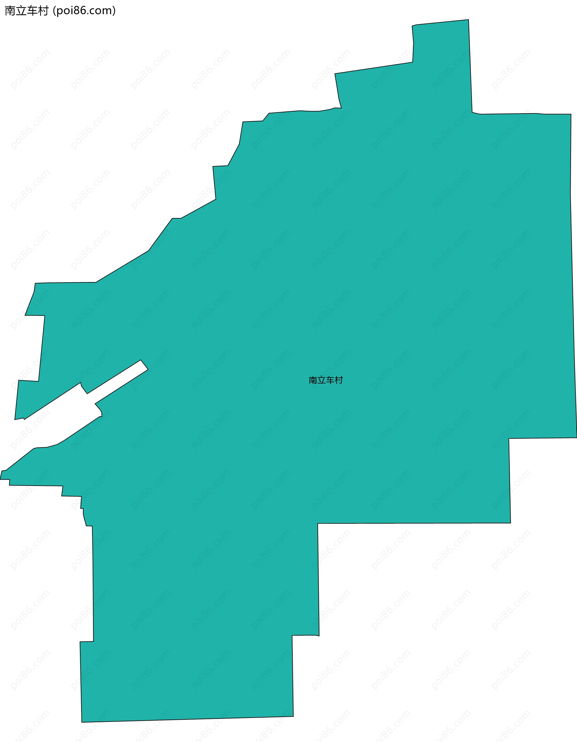 南立车村边界地图