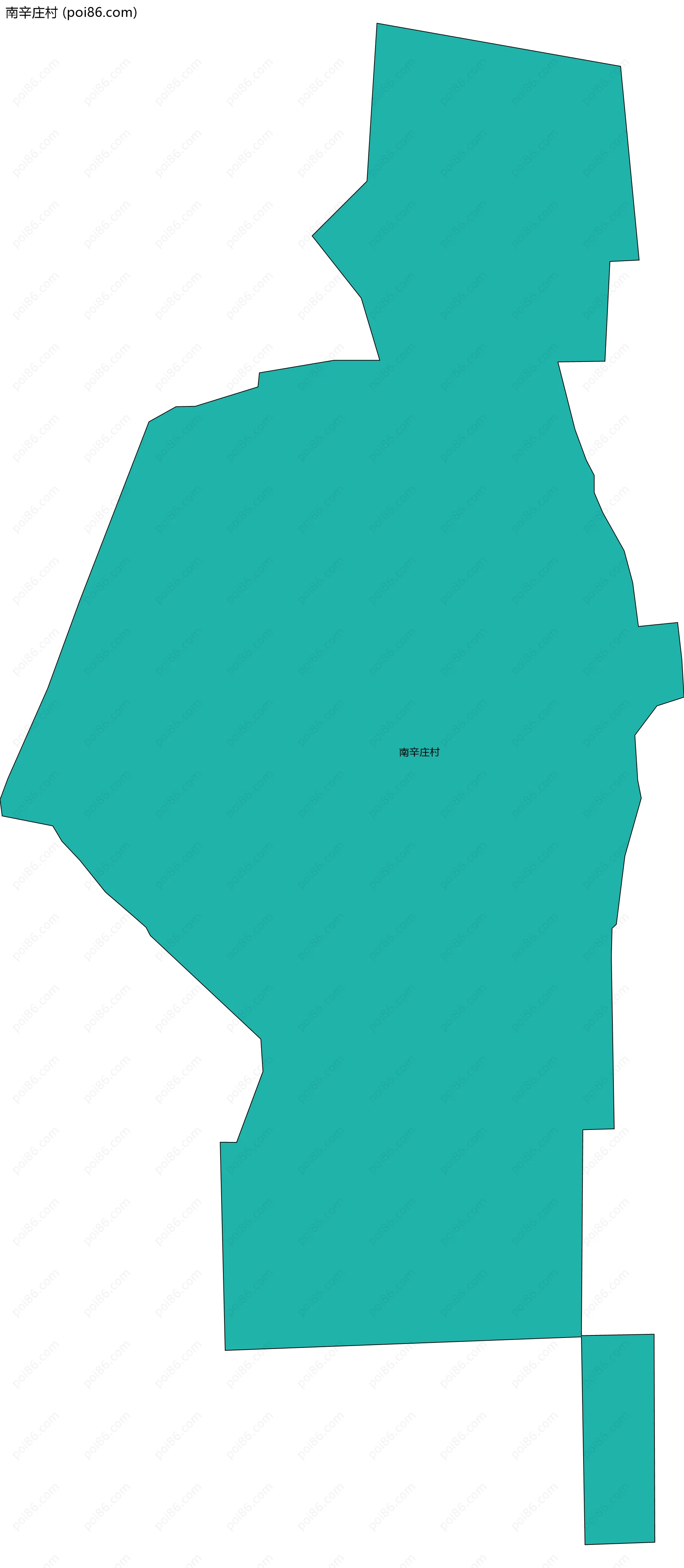 南辛庄村边界地图