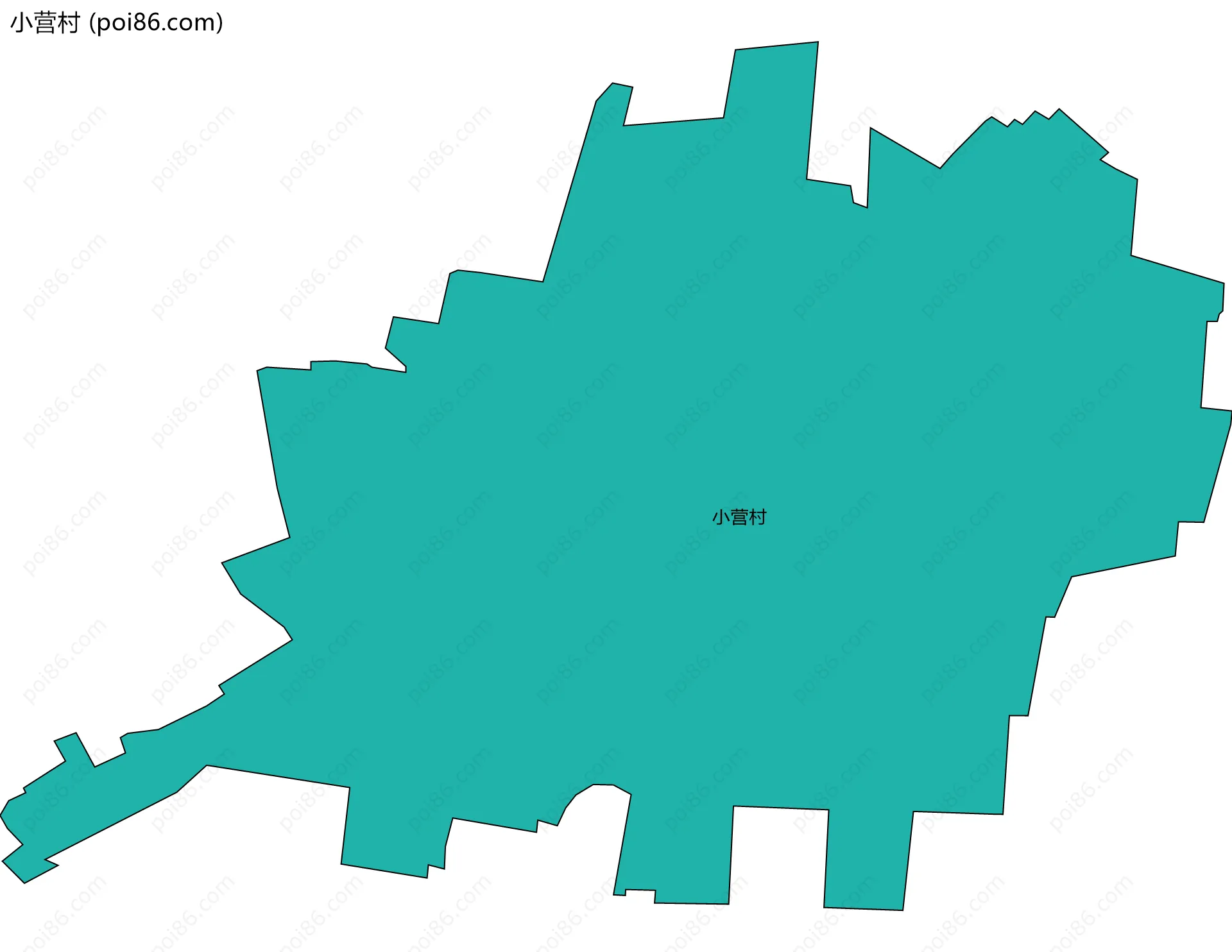 小营村边界地图