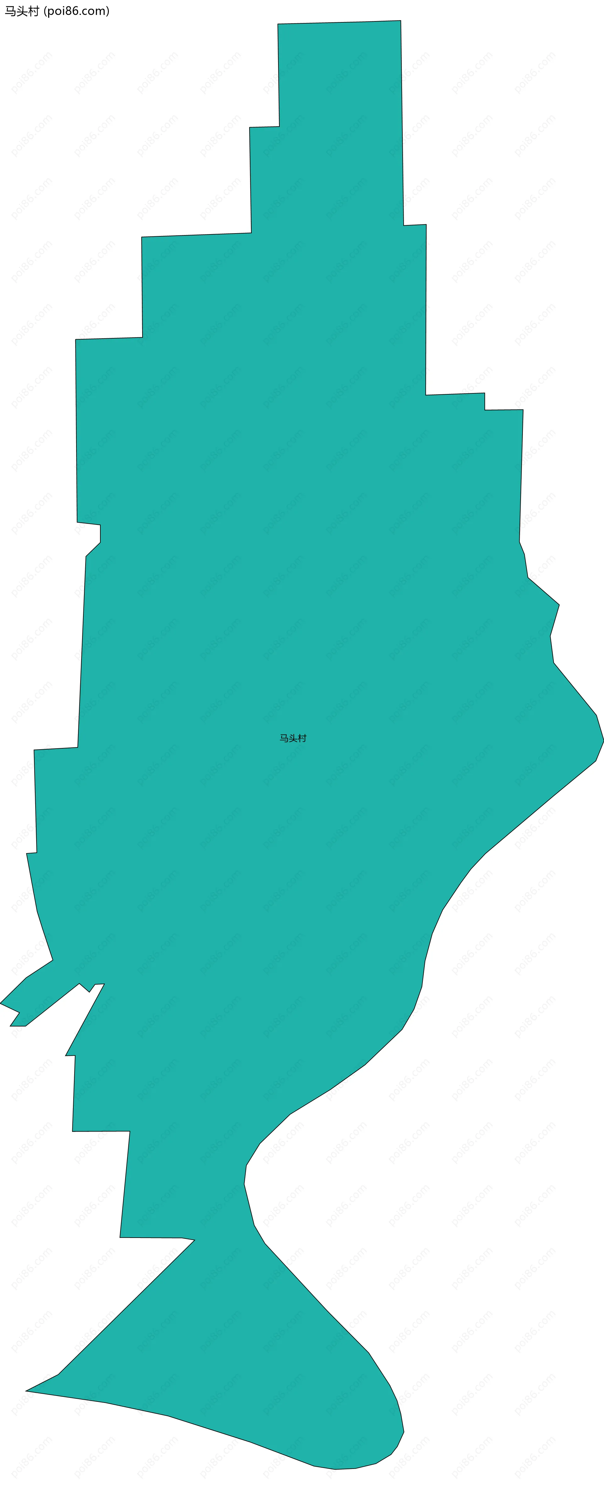 马头村边界地图