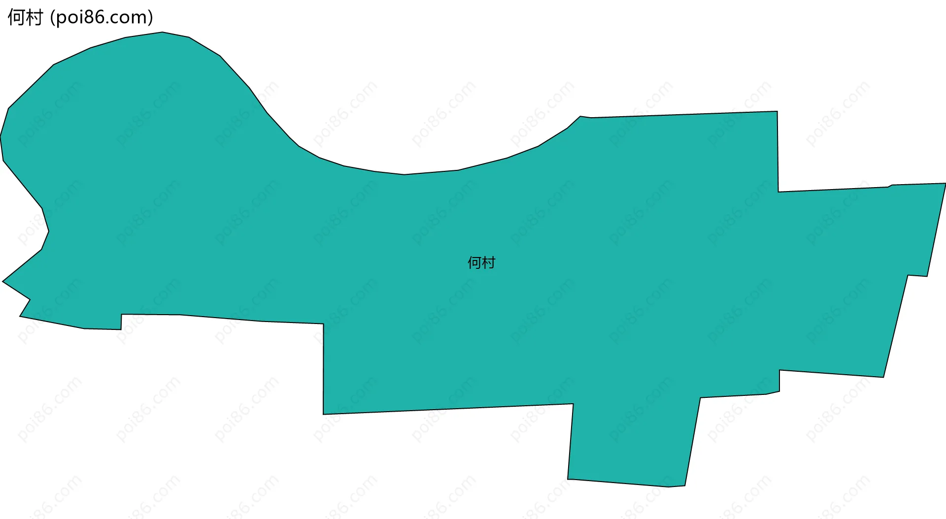 何村边界地图