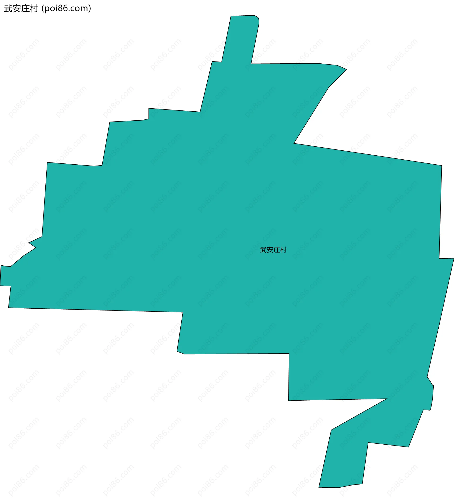 武安庄村边界地图