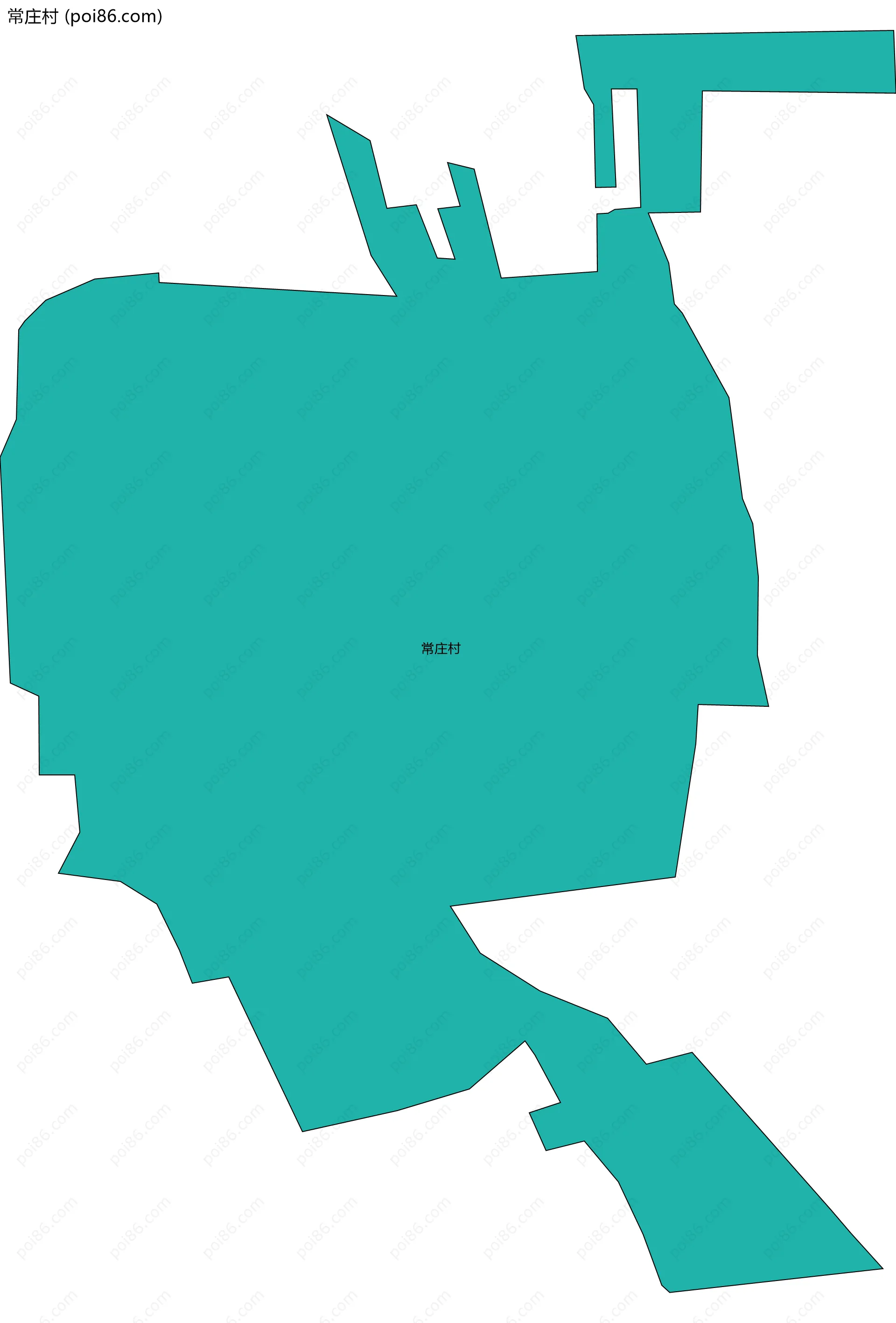 常庄村边界地图