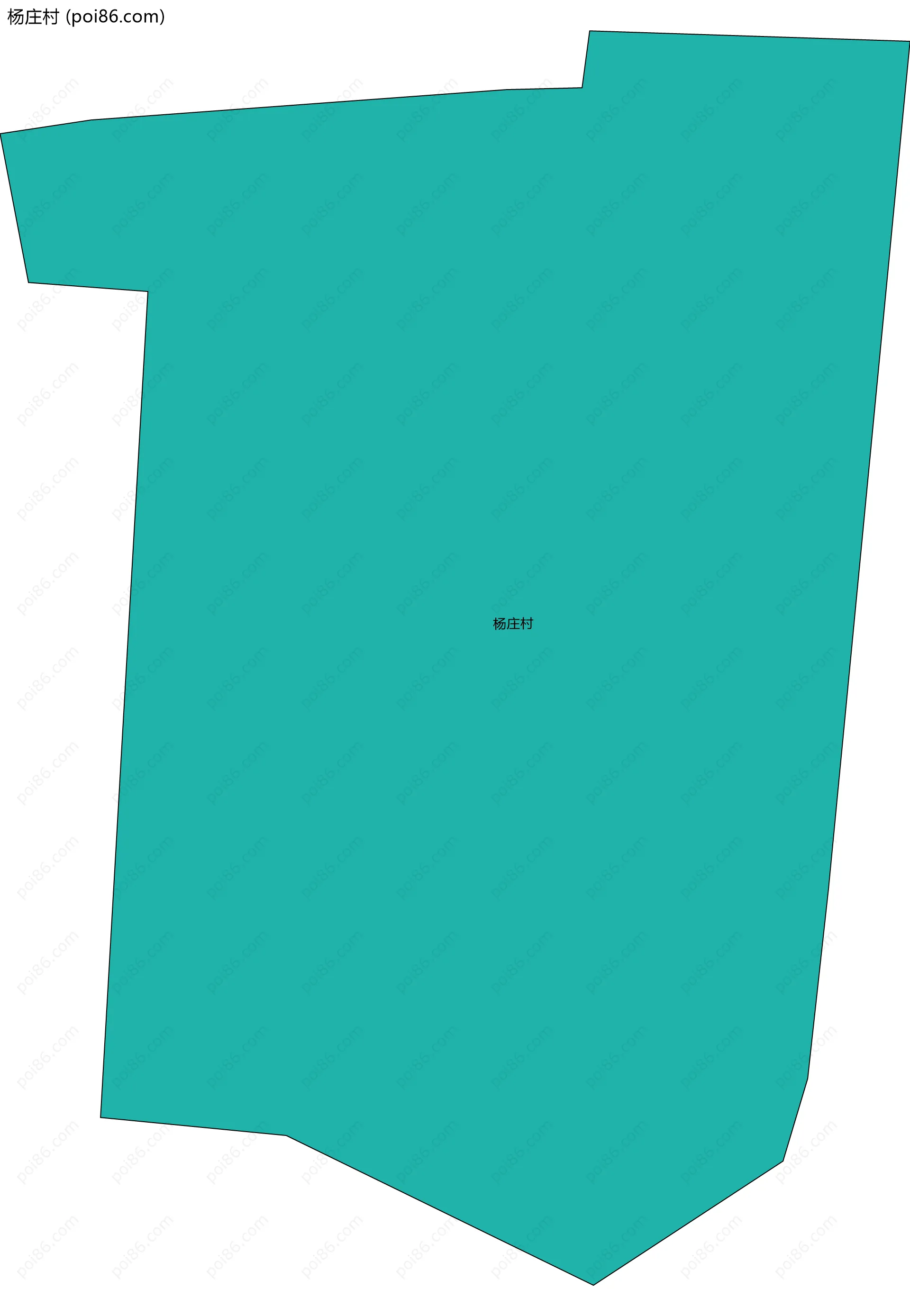 杨庄村边界地图