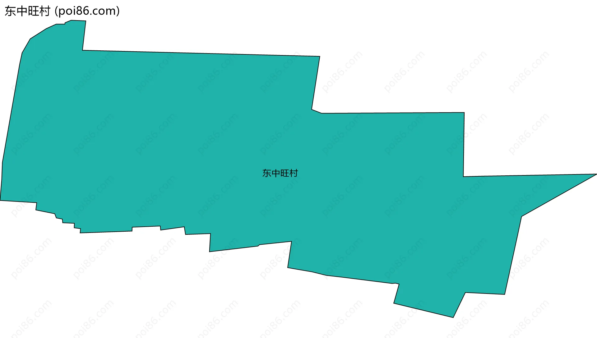 东中旺村边界地图