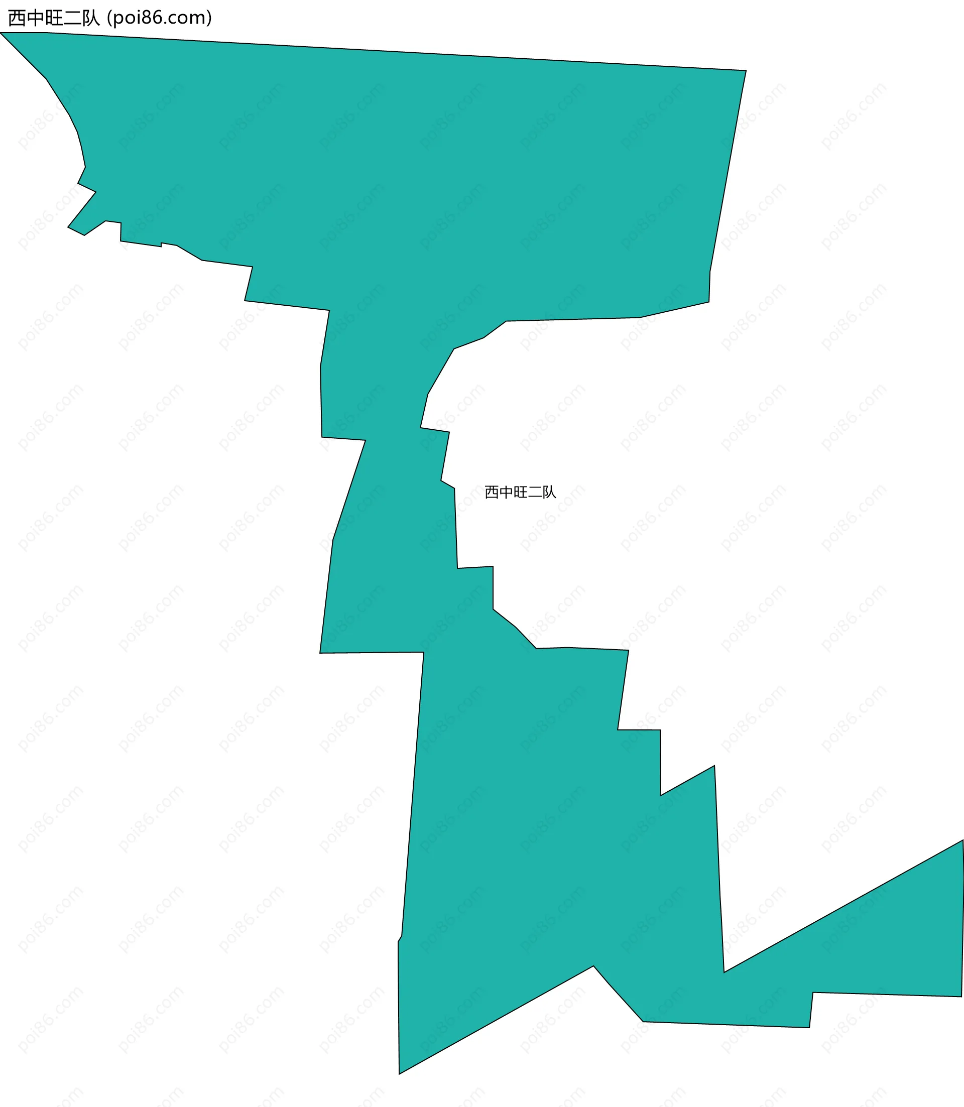 西中旺二队边界地图