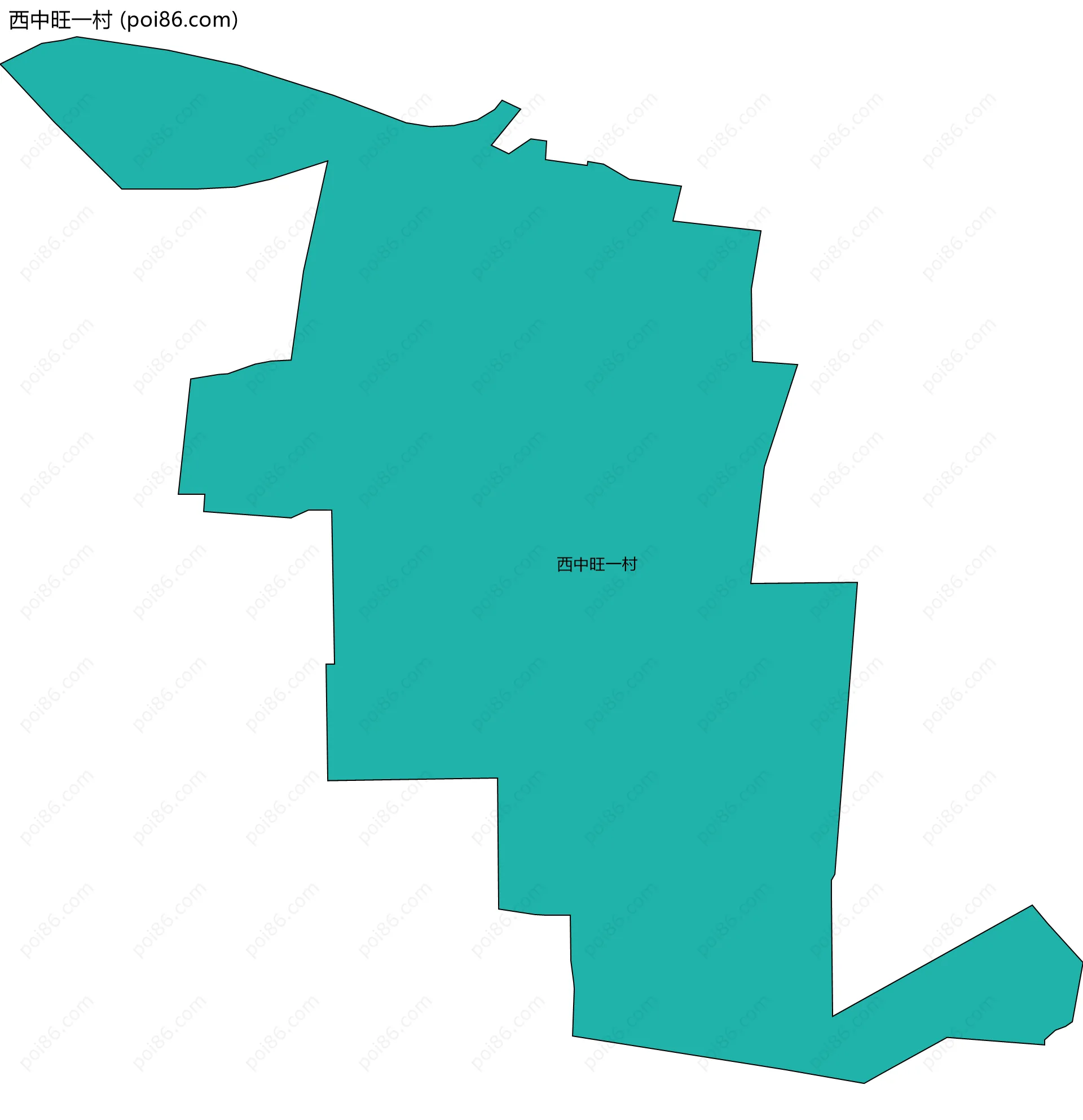 西中旺一村边界地图
