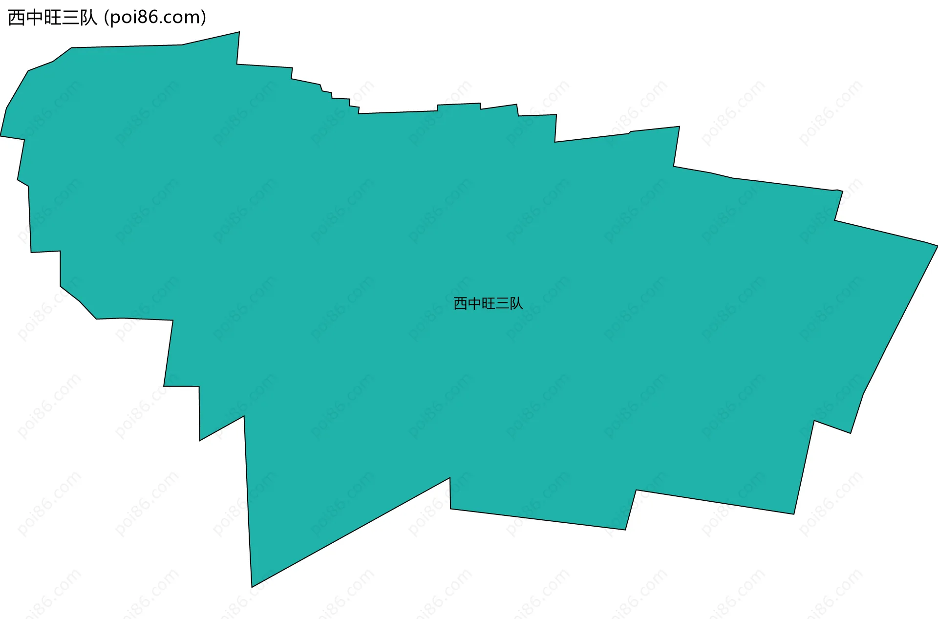 西中旺三队边界地图
