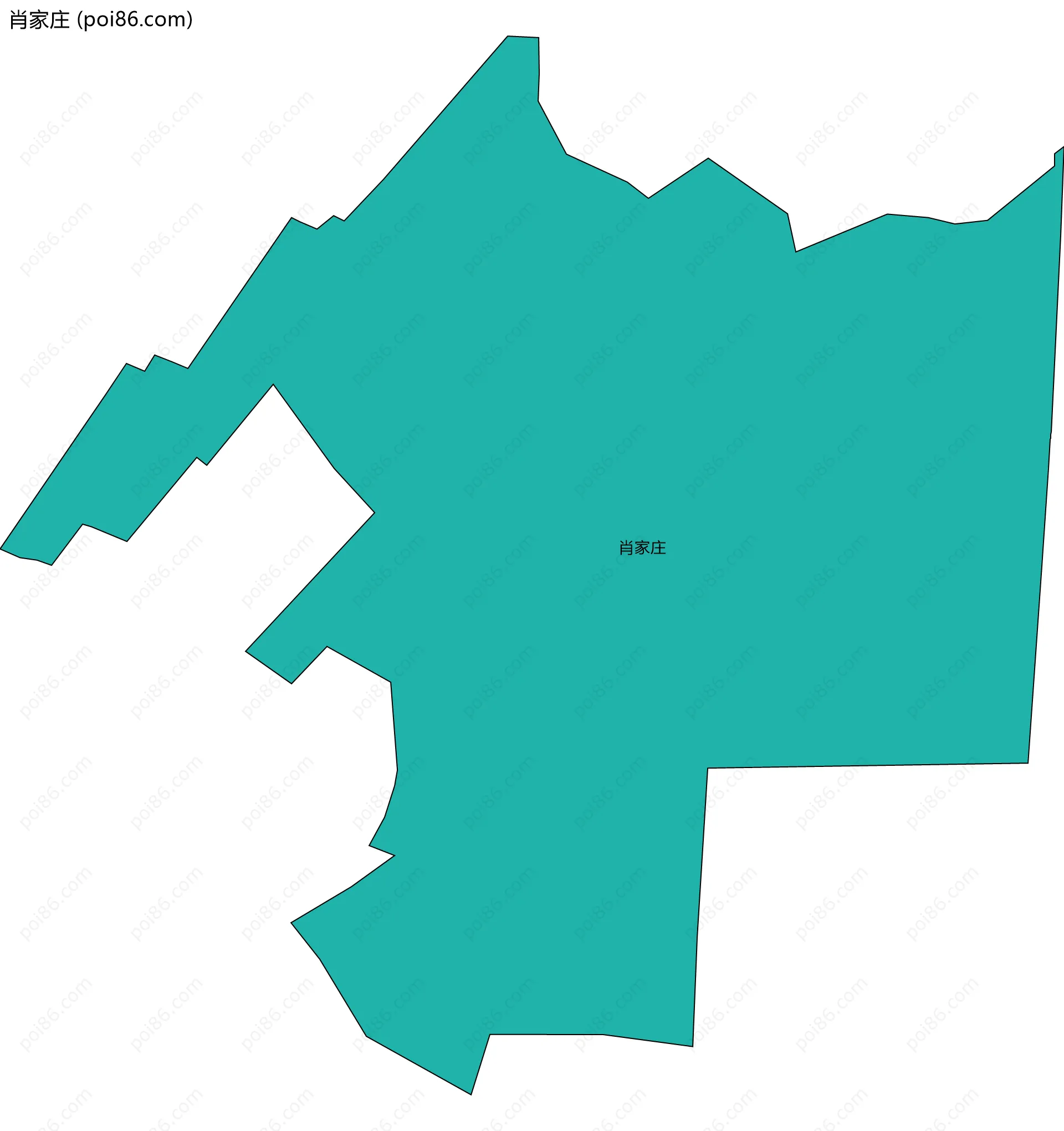 肖家庄边界地图