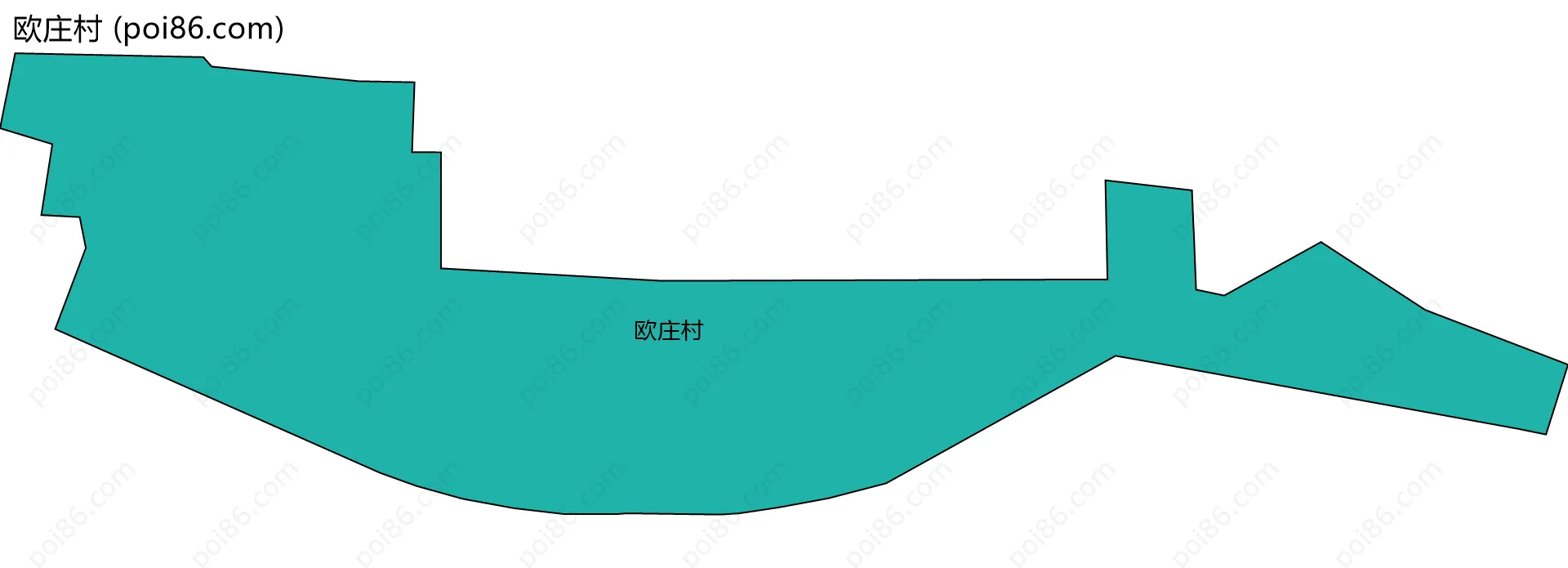 欧庄村边界地图
