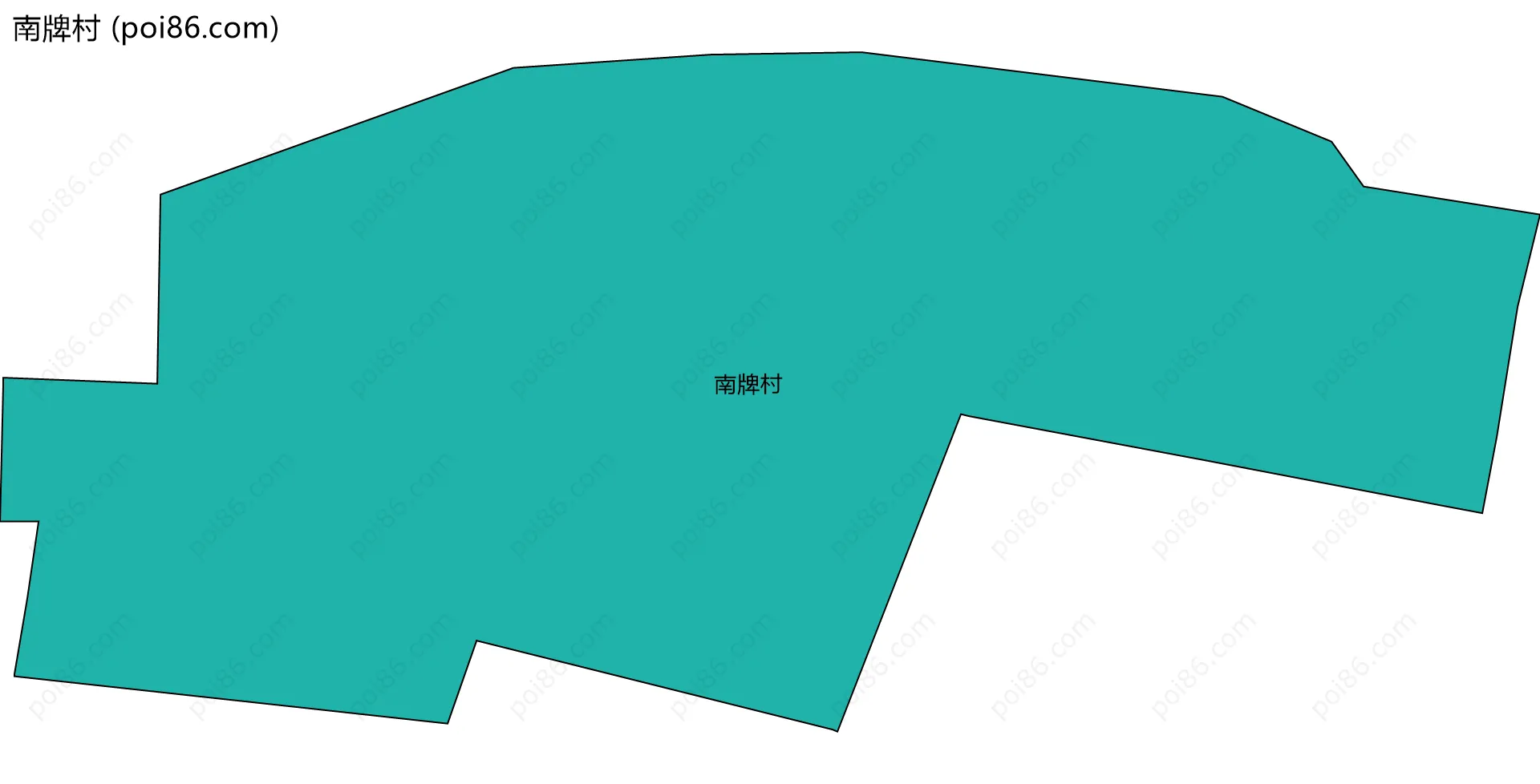 南牌村边界地图