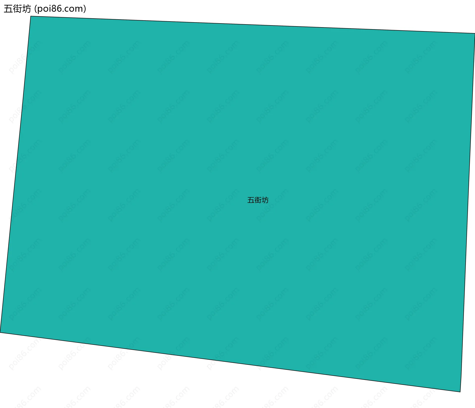 五街坊边界地图