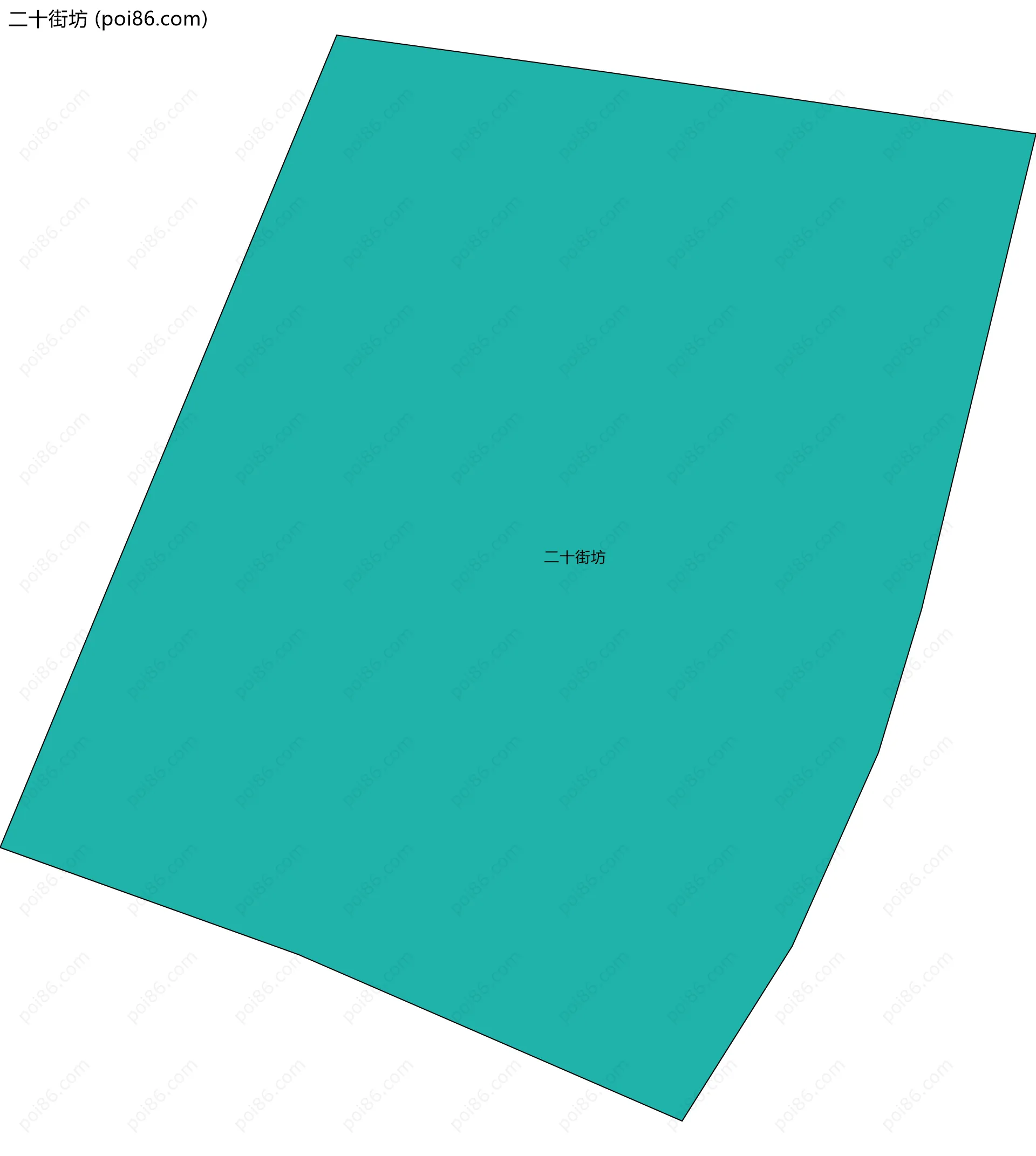 二十街坊边界地图