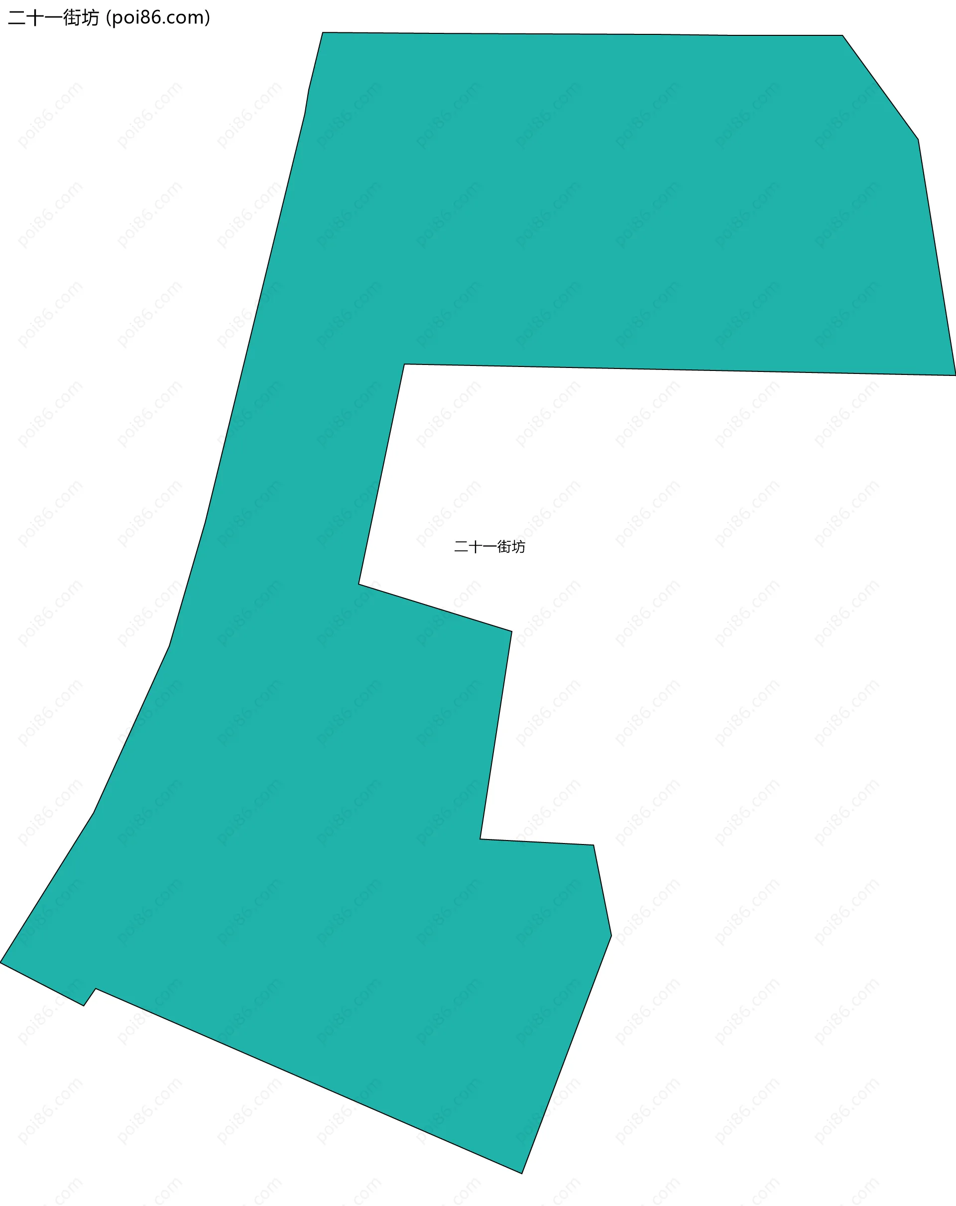 二十一街坊边界地图