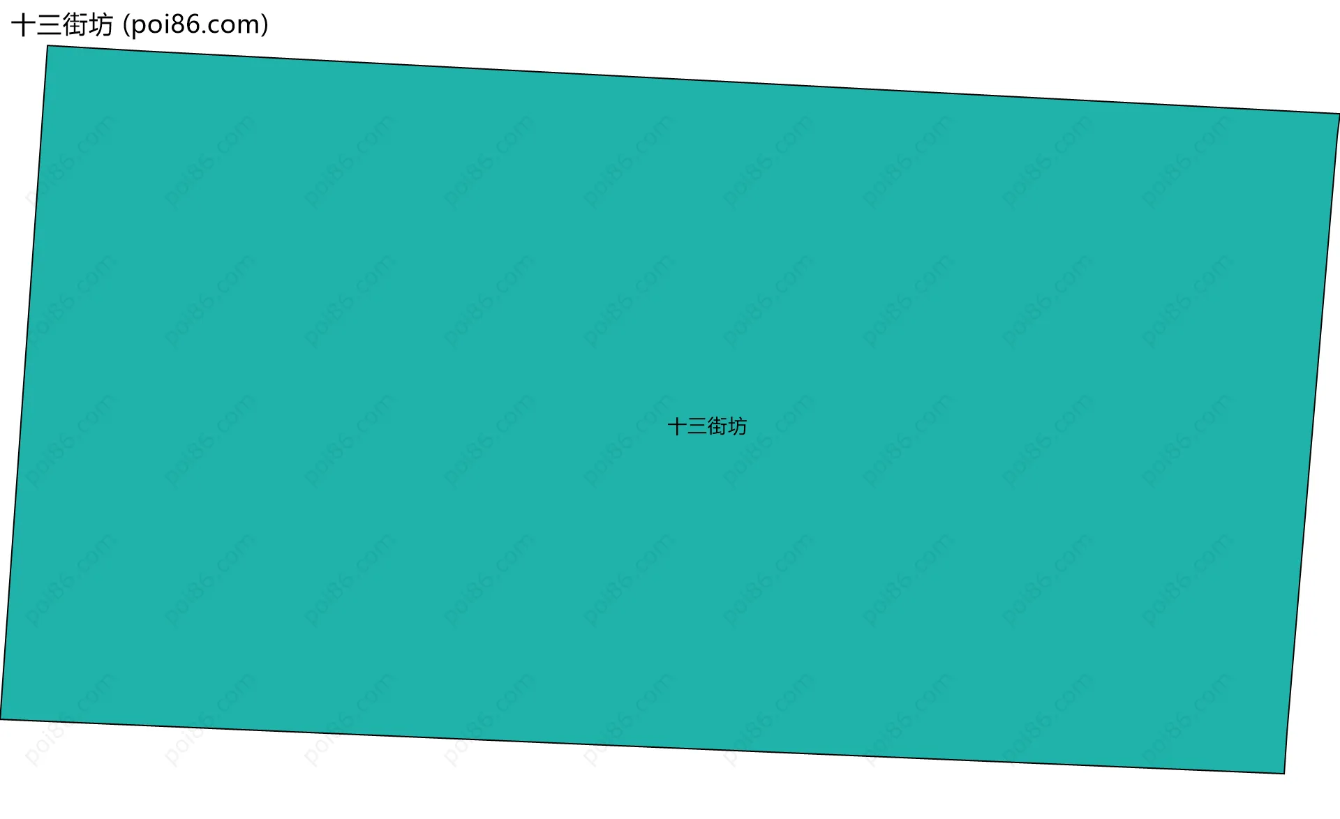 十三街坊边界地图