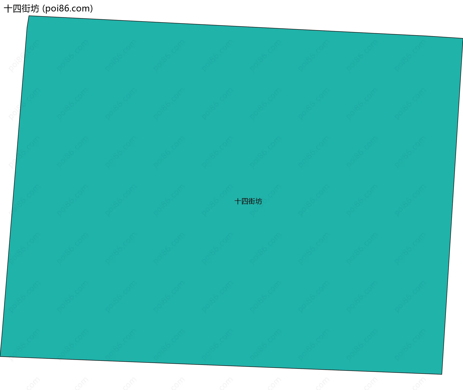 十四街坊边界地图