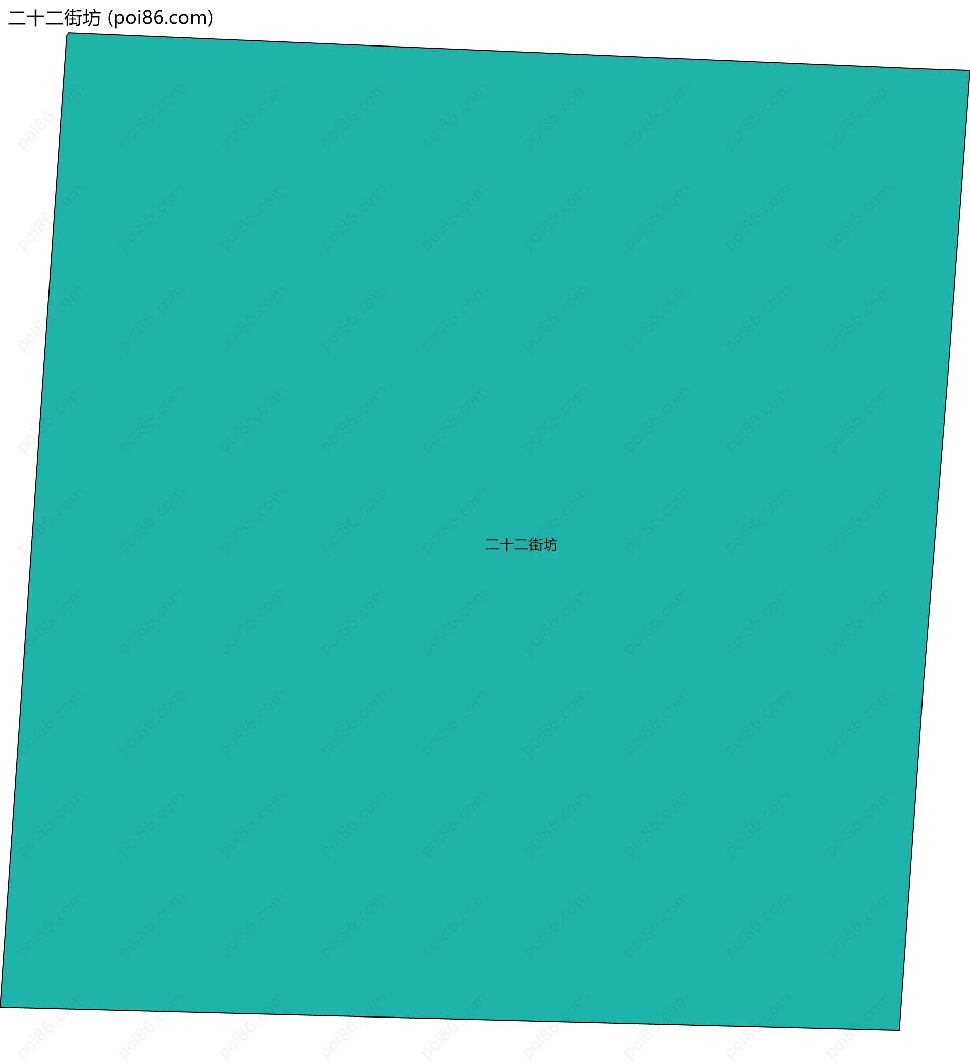 二十二街坊边界地图