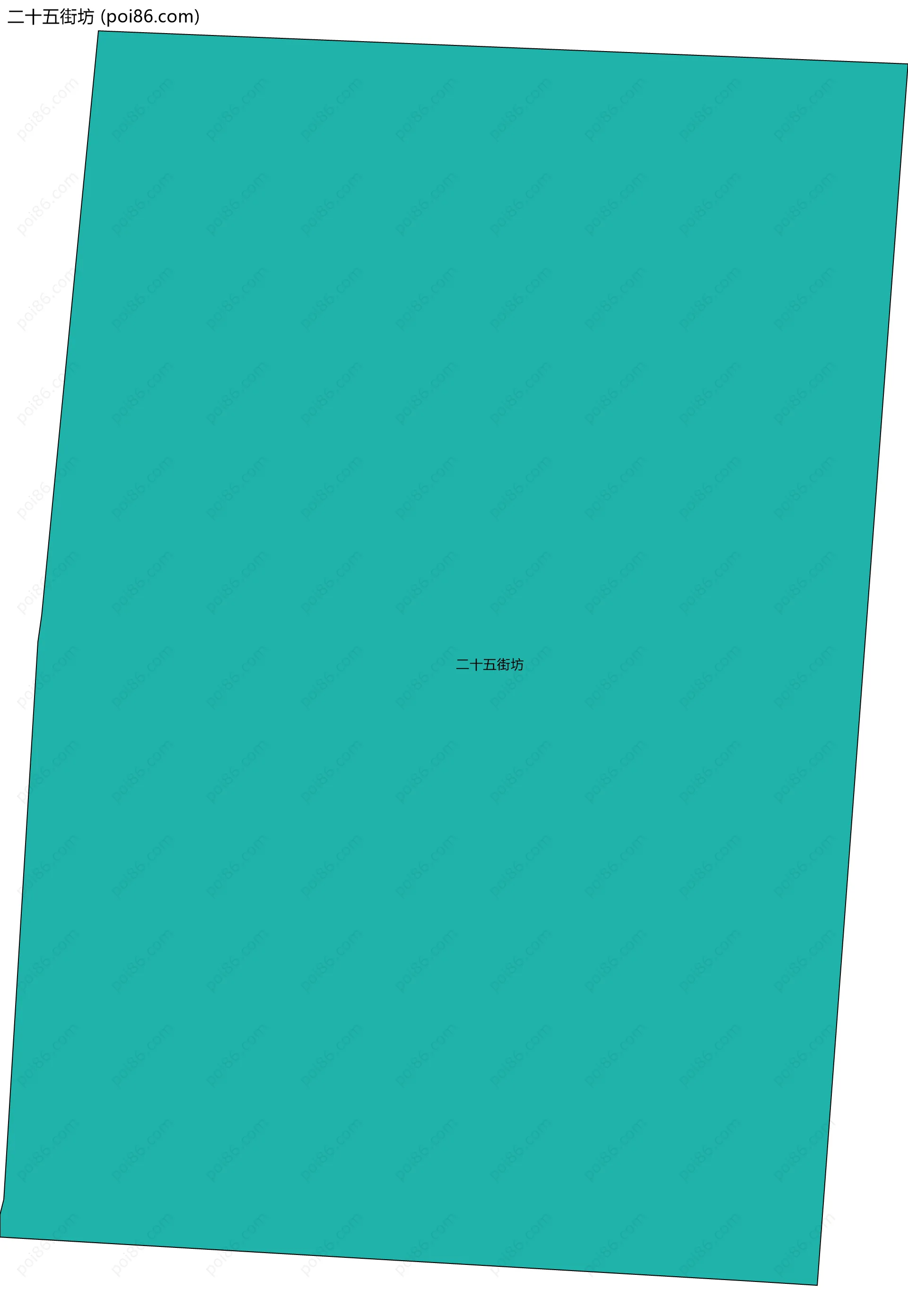 二十五街坊边界地图